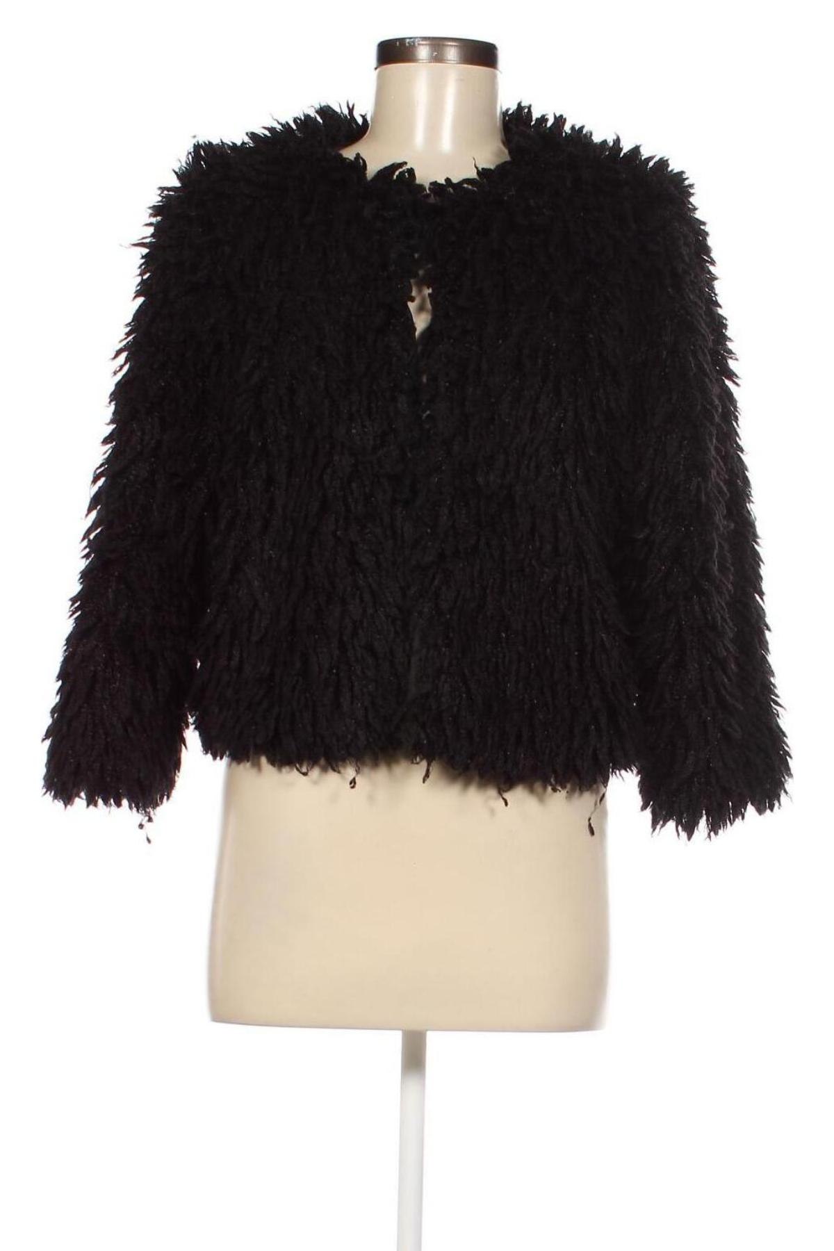 Дамско палто Reserved, Размер S, Цвят Черен, Цена 51,36 лв.