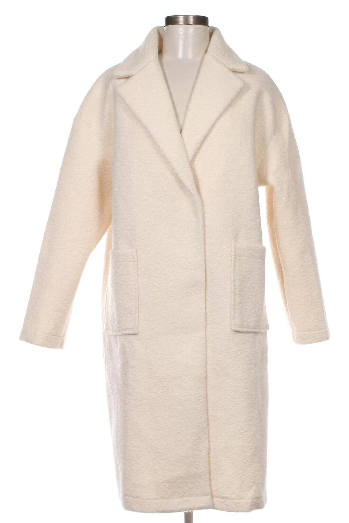 Дамско палто SHEIN, Размер M, Цвят Екрю, Цена 47,08 лв.