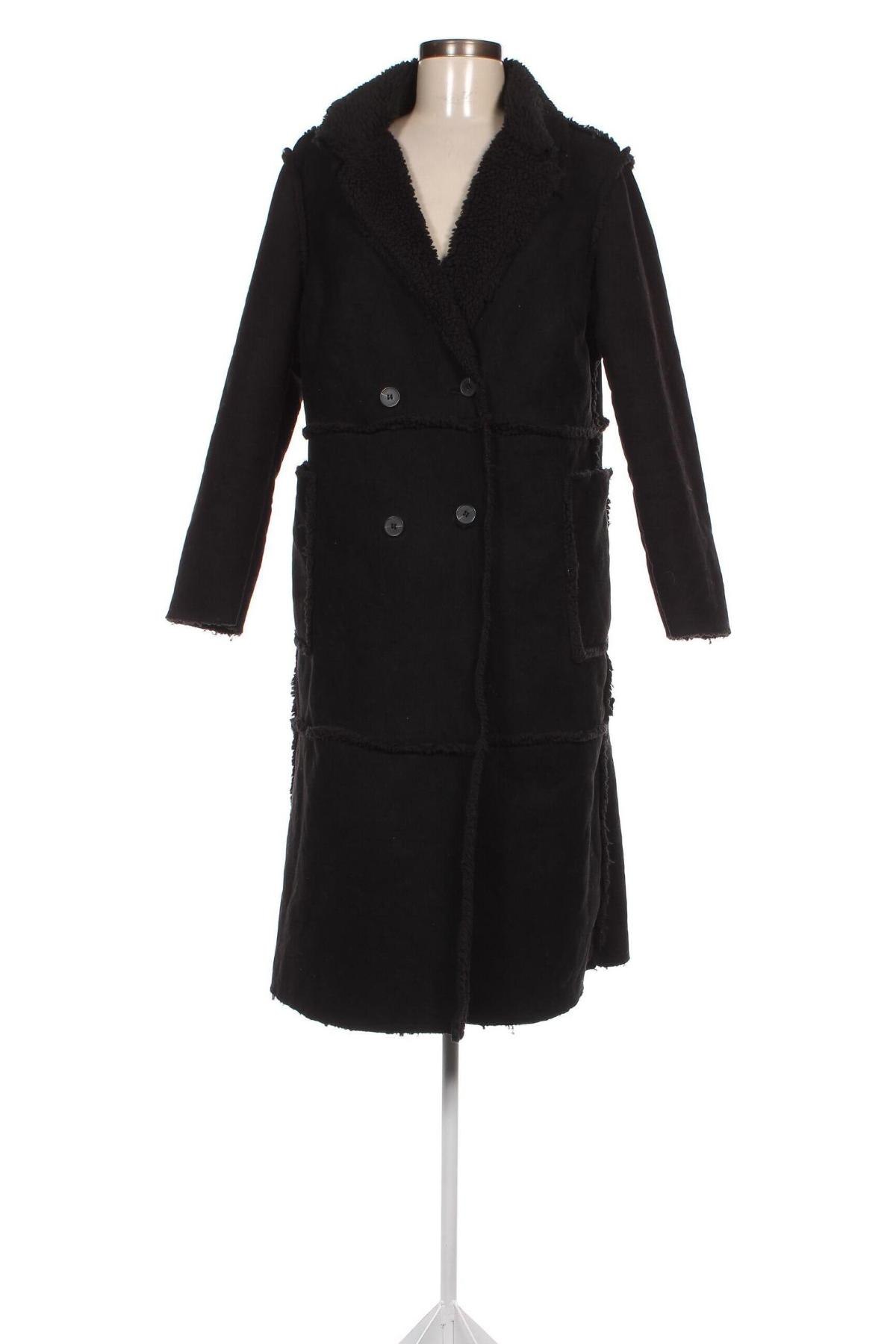 Дамско палто SHEIN, Размер XL, Цвят Черен, Цена 54,57 лв.