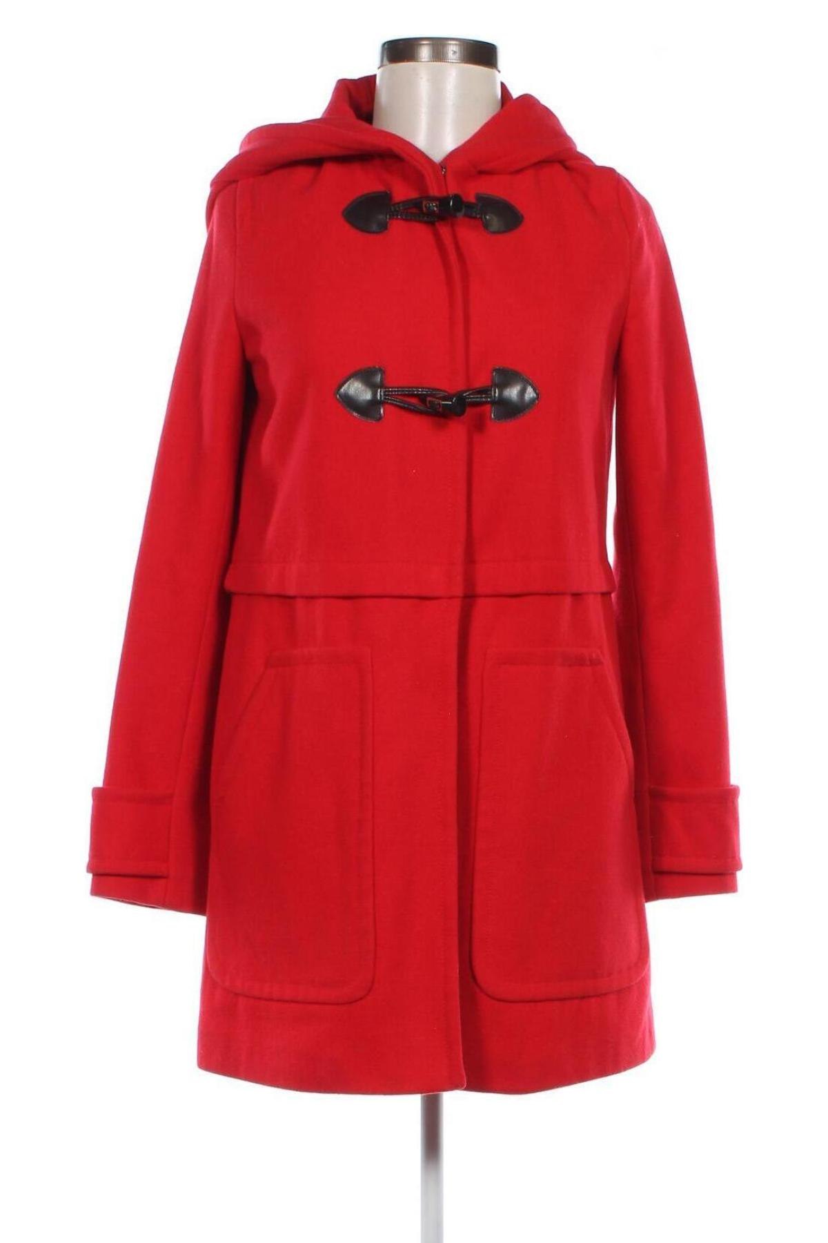 Γυναικείο παλτό United Colors Of Benetton, Μέγεθος XS, Χρώμα Κόκκινο, Τιμή 19,51 €