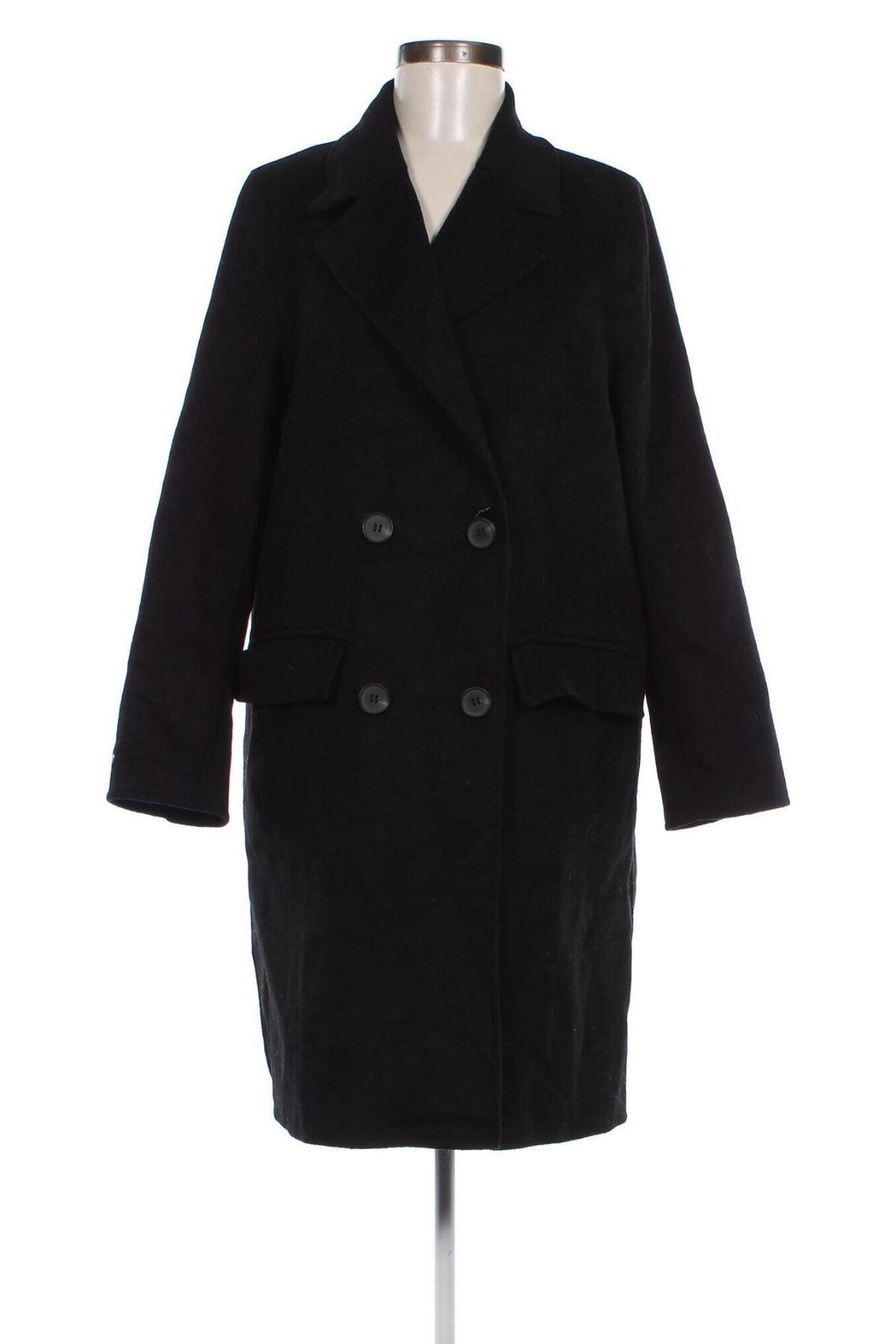 Palton de femei Zara, Mărime M, Culoare Negru, Preț 194,08 Lei