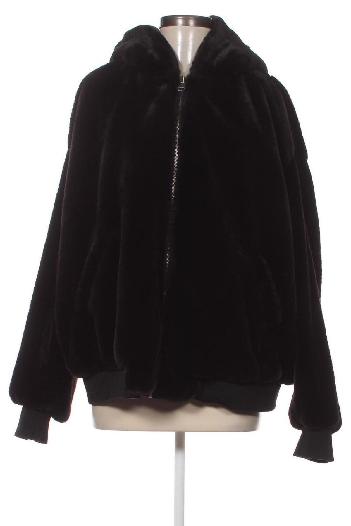 Дамско палто Zara, Размер L, Цвят Черен, Цена 35,99 лв.