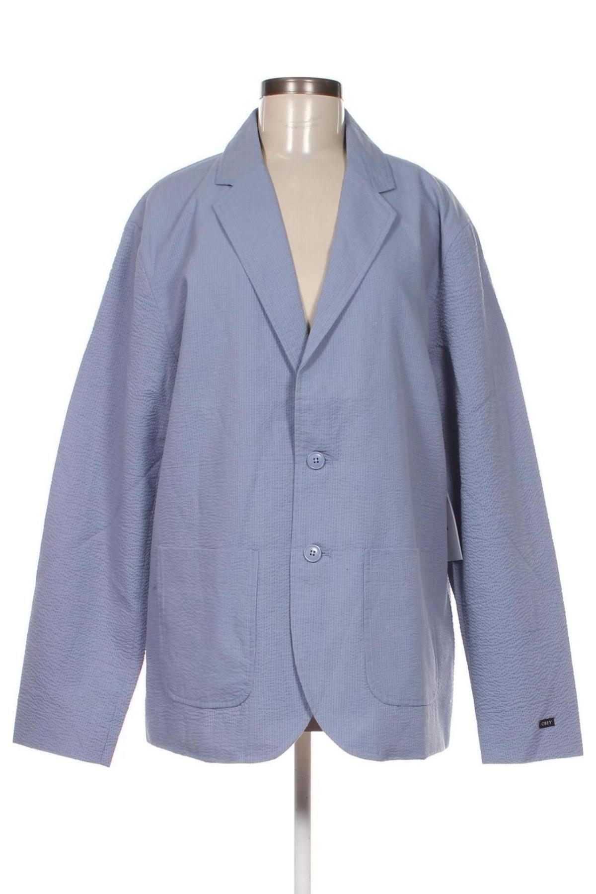 Γυναικείο σακάκι Obey, Μέγεθος L, Χρώμα Μπλέ, Τιμή 67,56 €