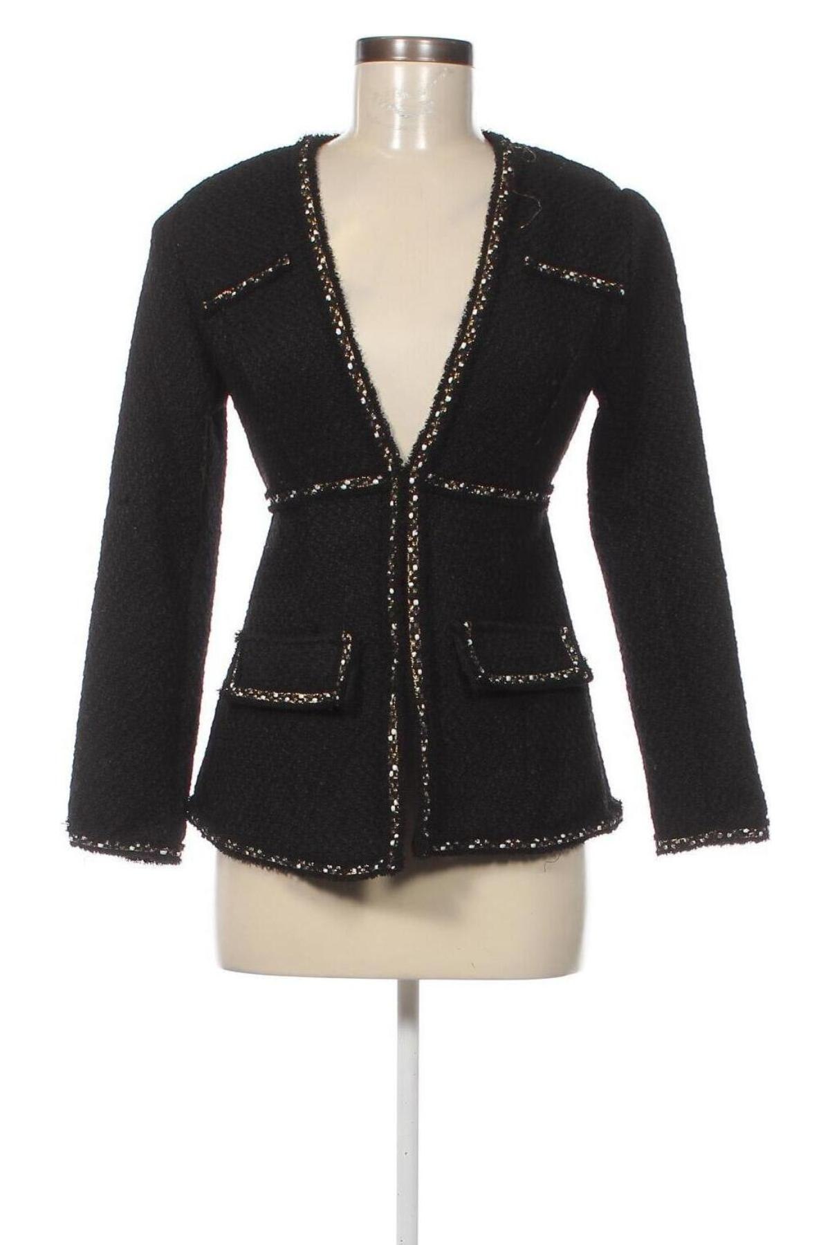 Дамско сако SHEIN, Размер XS, Цвят Черен, Цена 22,44 лв.