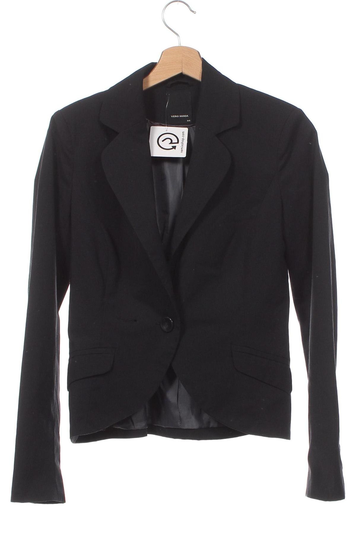 Γυναικείο σακάκι Vero Moda, Μέγεθος XS, Χρώμα Μαύρο, Τιμή 6,84 €
