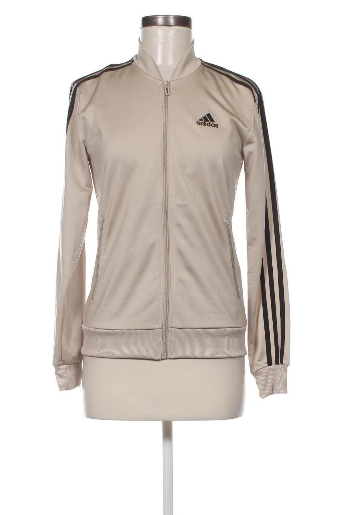 Γυναικεία αθλητική ζακέτα Adidas, Μέγεθος XS, Χρώμα  Μπέζ, Τιμή 52,58 €