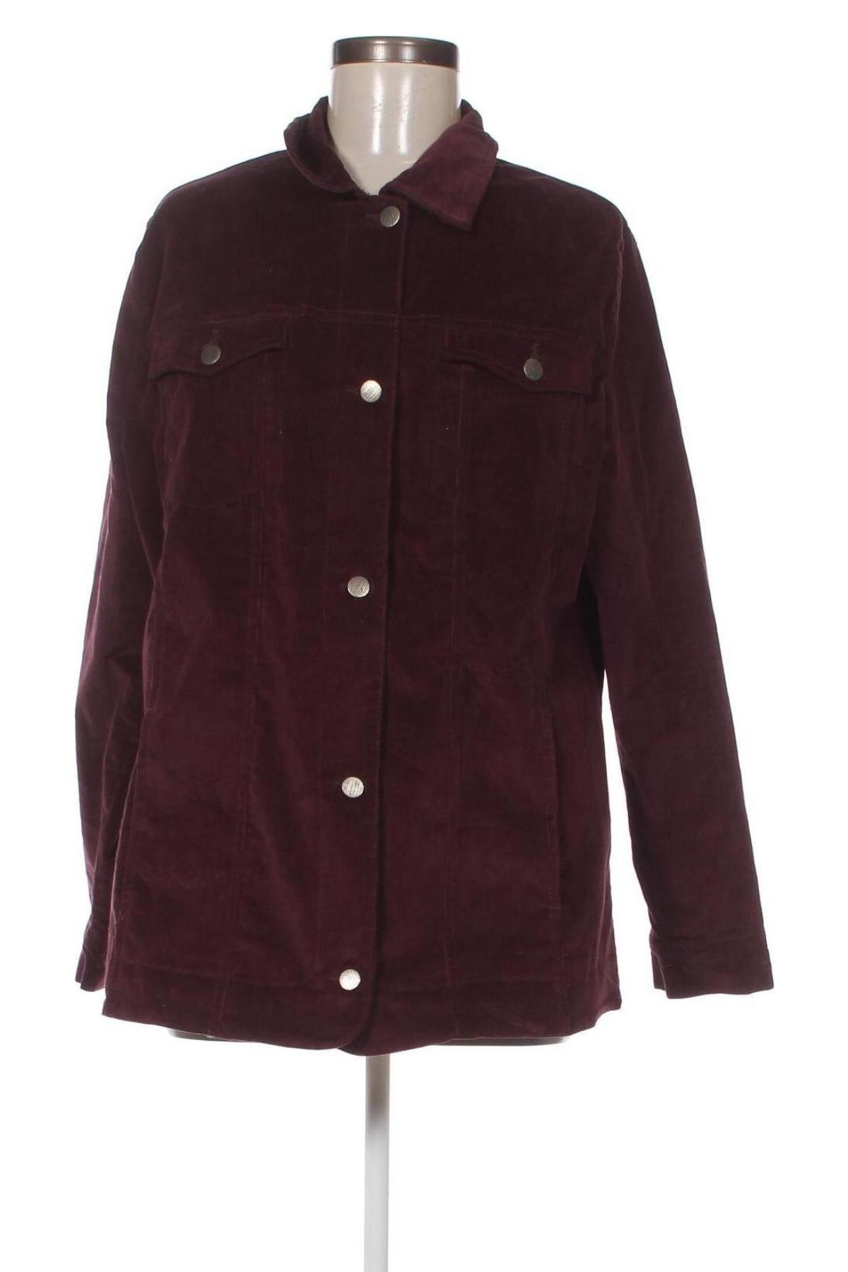 Γυναικείο μπουφάν Denim&Co., Μέγεθος XL, Χρώμα Κόκκινο, Τιμή 13,75 €