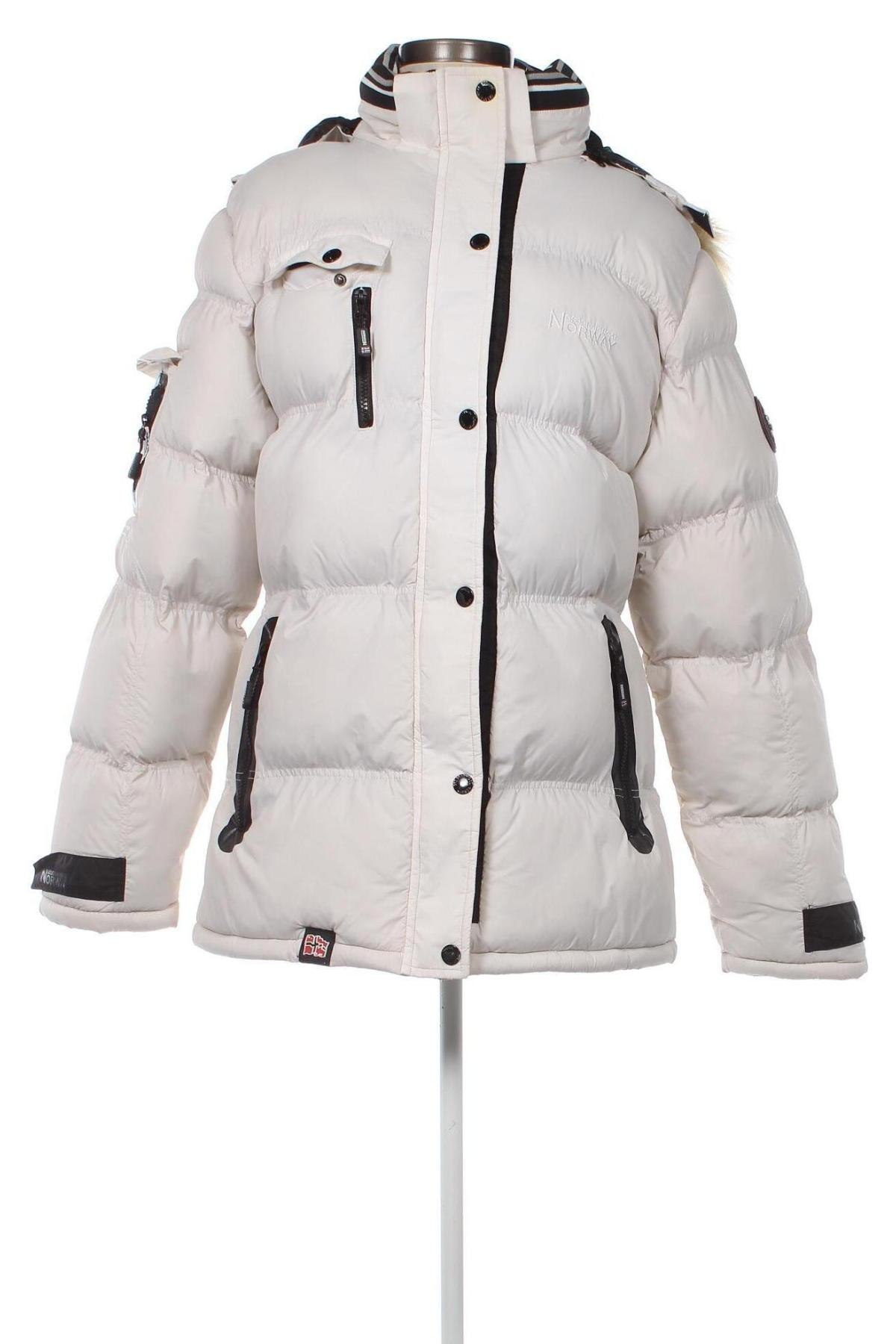 Γυναικείο μπουφάν Geographical Norway, Μέγεθος XL, Χρώμα Εκρού, Τιμή 98,81 €