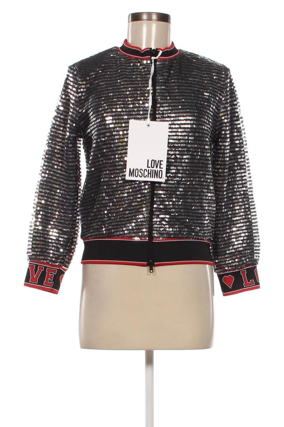 Damenjacke Love Moschino, Größe M, Farbe Silber, Preis € 189,96