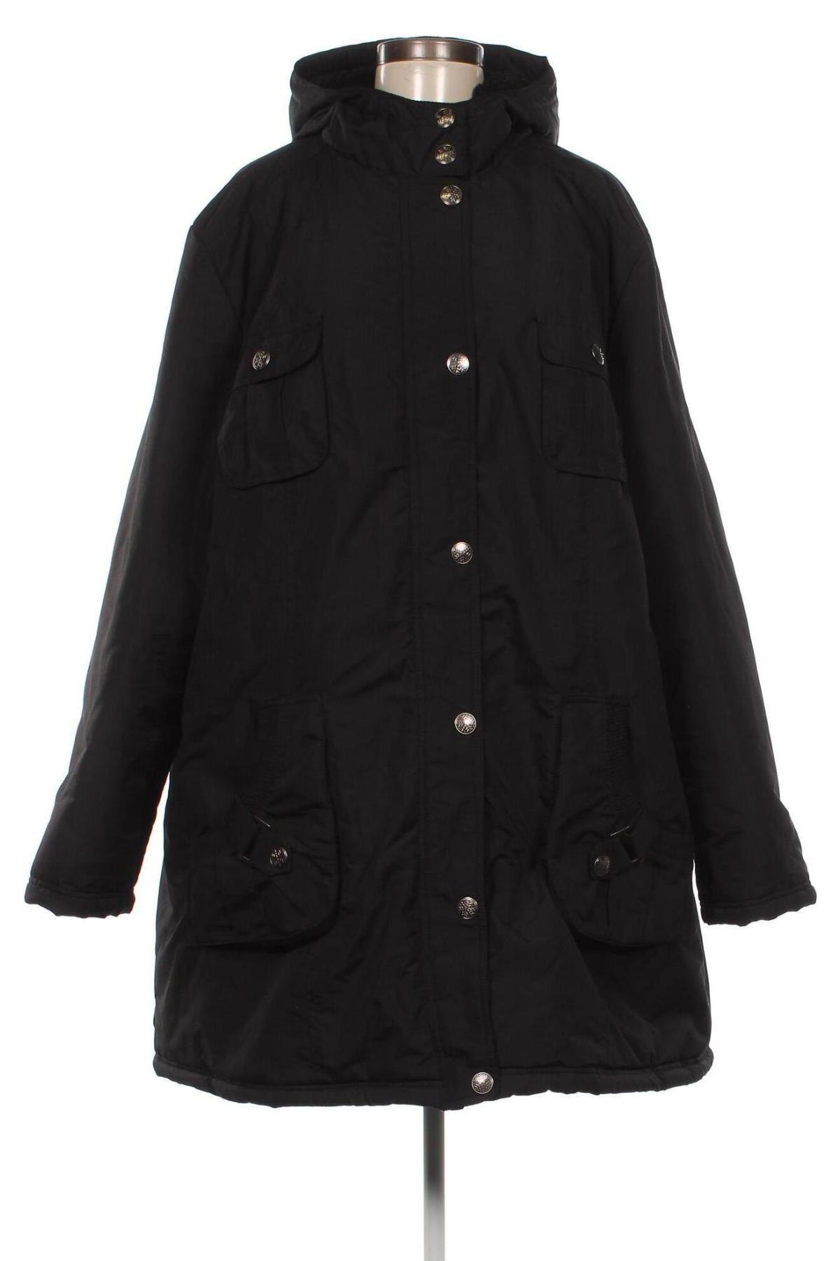 Γυναικείο μπουφάν Okay, Μέγεθος 3XL, Χρώμα Μαύρο, Τιμή 10,41 €