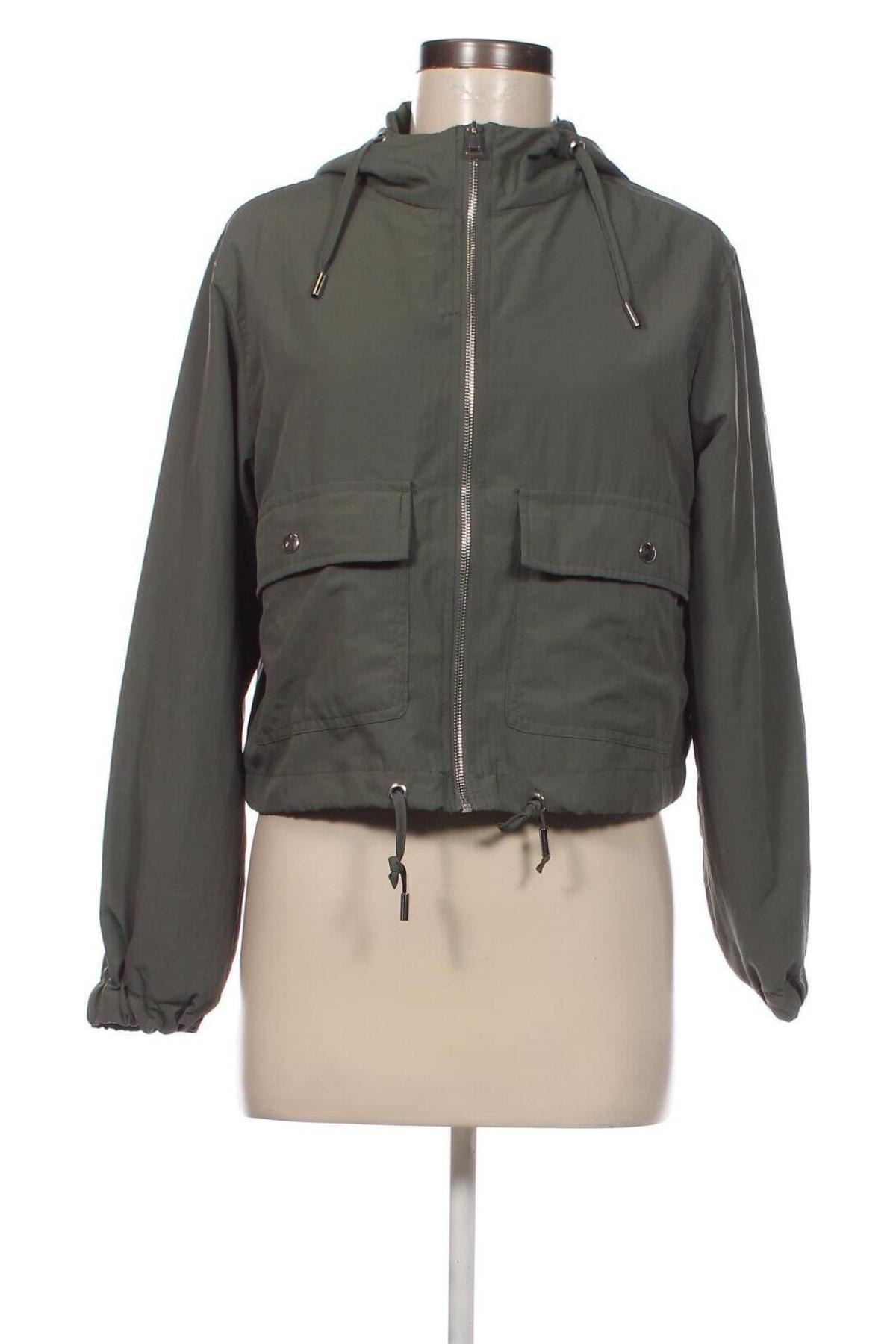 Γυναικείο μπουφάν Pull&Bear, Μέγεθος S, Χρώμα Πράσινο, Τιμή 29,69 €