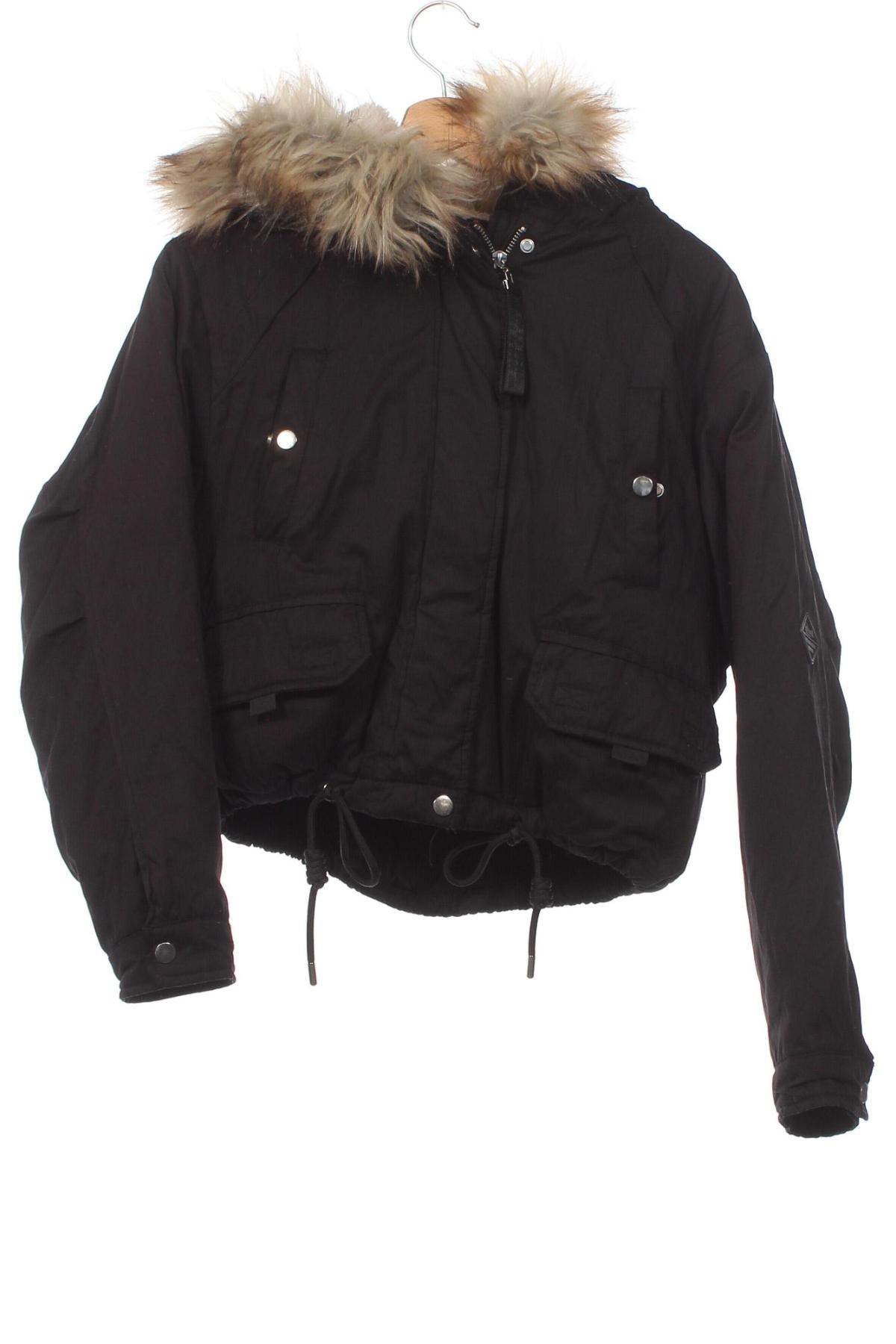 Dámska bunda  Pull&Bear, Veľkosť XS, Farba Čierna, Cena  7,42 €