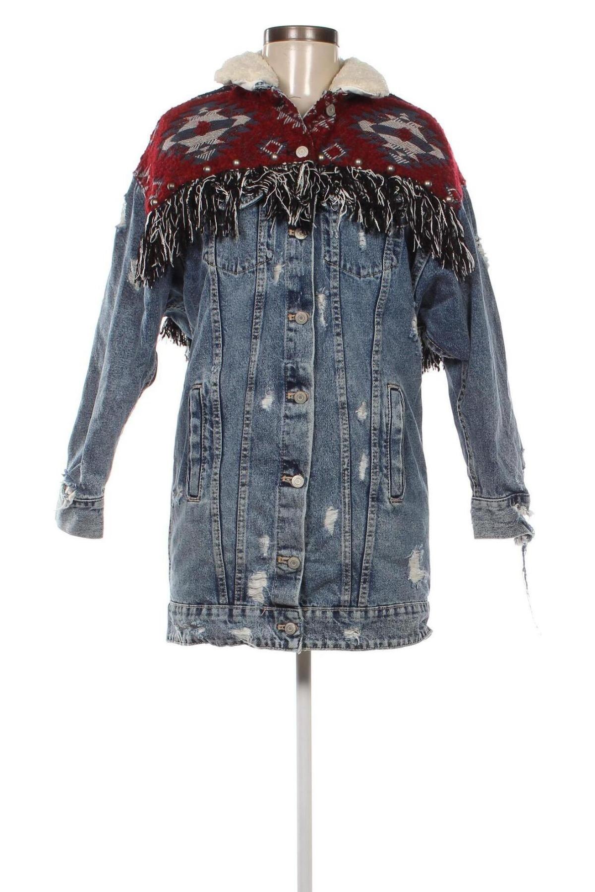 Γυναικείο μπουφάν Zara Trafaluc, Μέγεθος M, Χρώμα Μπλέ, Τιμή 21,65 €