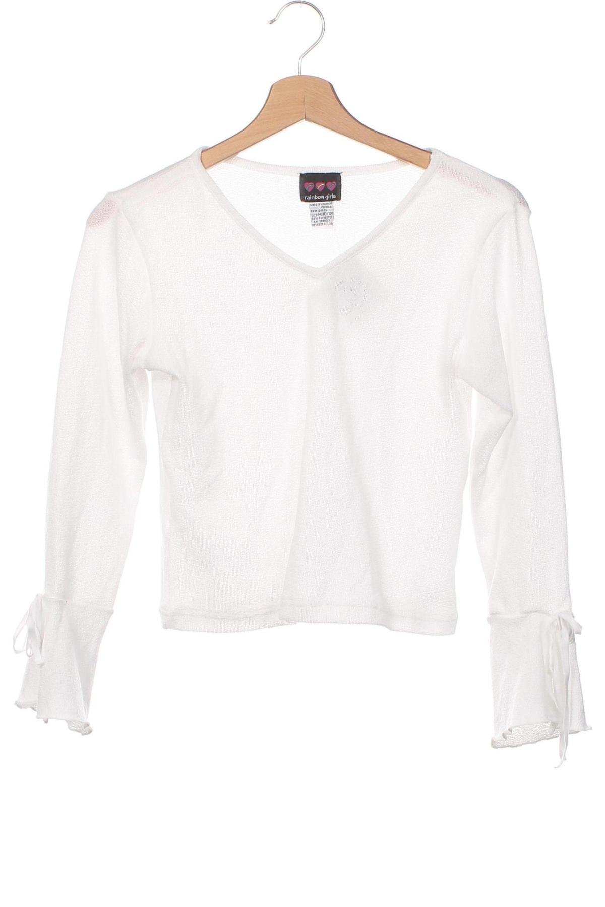 Детска блуза, Размер 10-11y/ 146-152 см, Цвят Бял, Цена 5,48 лв.