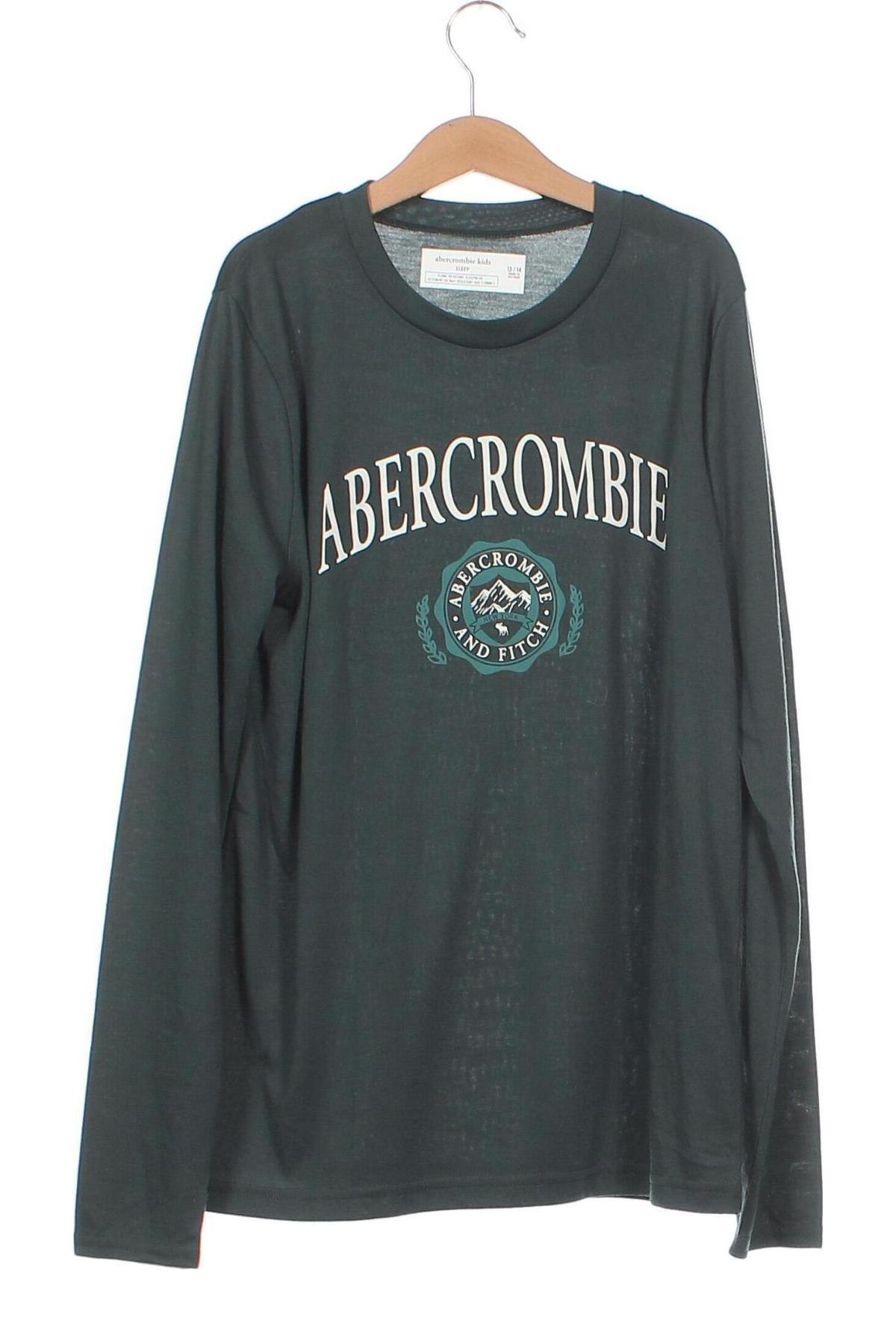 Детска блуза Abercrombie Kids, Размер 13-14y/ 164-168 см, Цвят Зелен, Цена 9,60 лв.