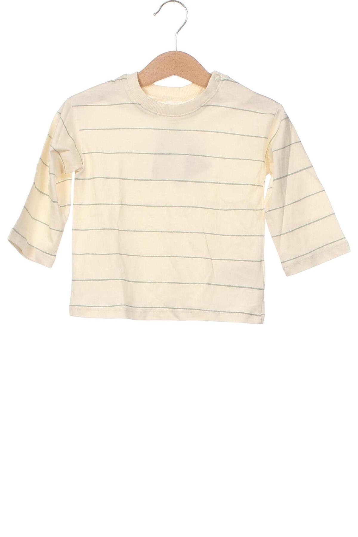 Детска блуза H&M, Размер 6-9m/ 68-74 см, Цвят Екрю, Цена 17,84 лв.