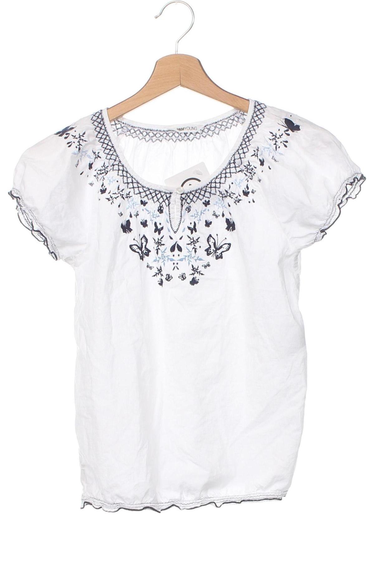 Παιδική μπλούζα H&M, Μέγεθος 7-8y/ 128-134 εκ., Χρώμα Λευκό, Τιμή 6,14 €