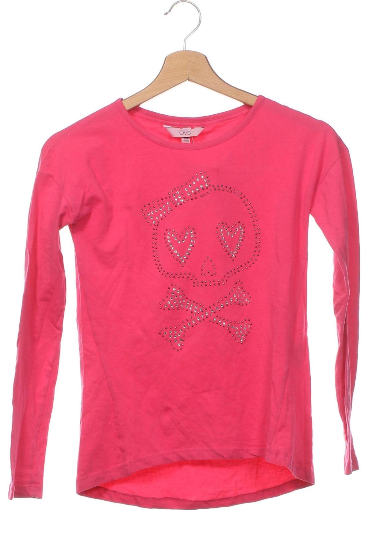Детска блуза Oviesse, Размер 11-12y/ 152-158 см, Цвят Розов, Цена 4,50 лв.