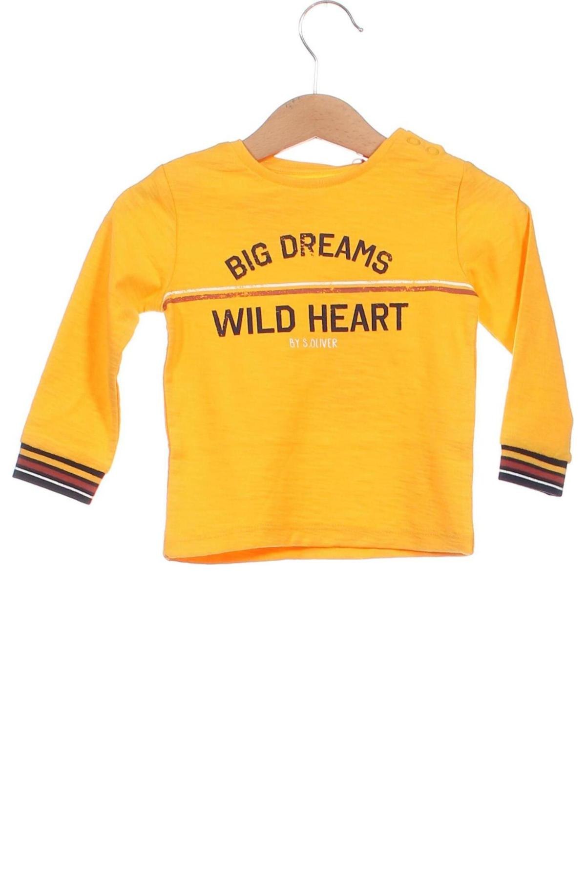 Kinder Shirt S.Oliver, Größe 6-9m/ 68-74 cm, Farbe Gelb, Preis 6,06 €