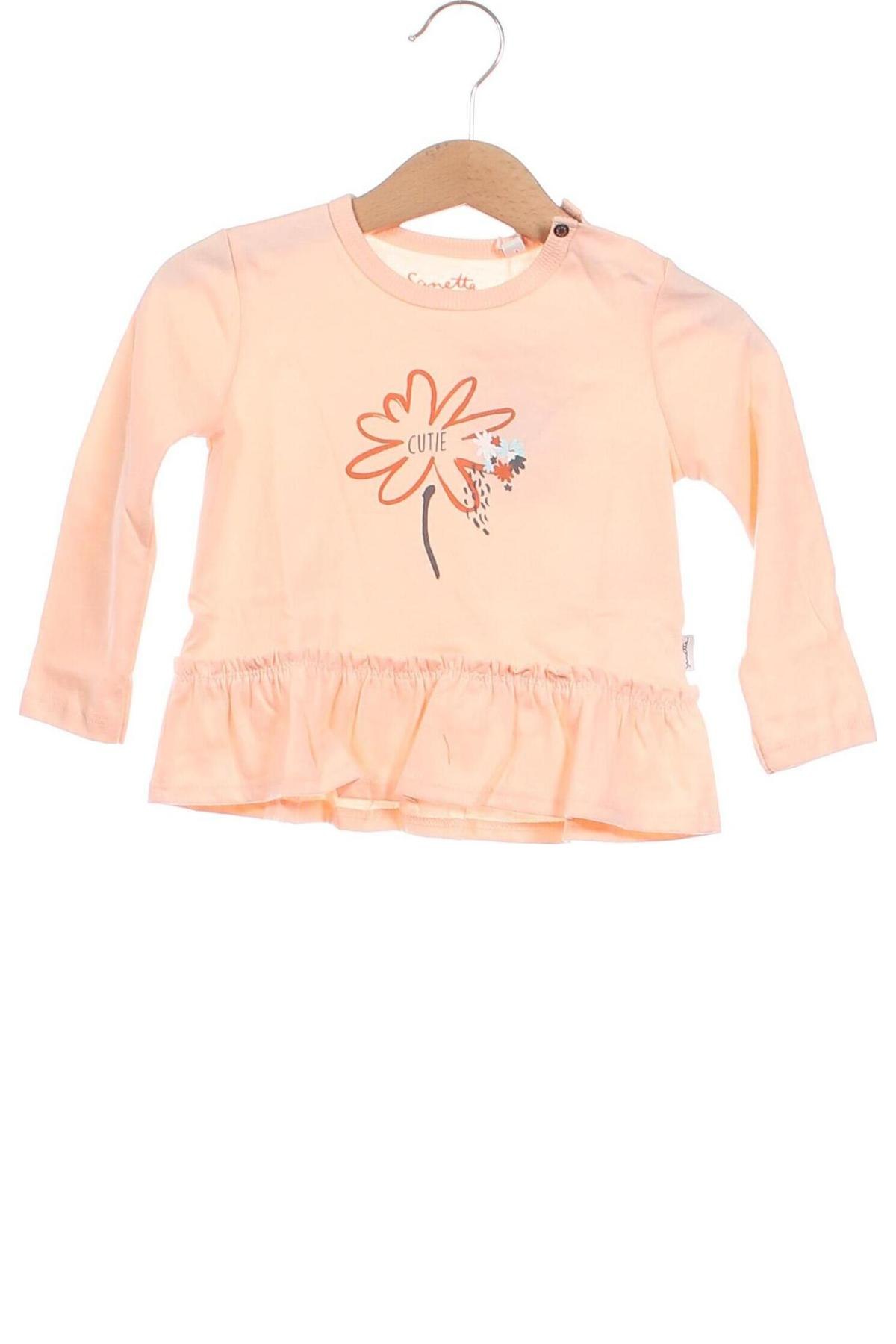 Dziecięca bluzka Sanetta, Rozmiar 12-18m/ 80-86 cm, Kolor Różowy, Cena 125,28 zł
