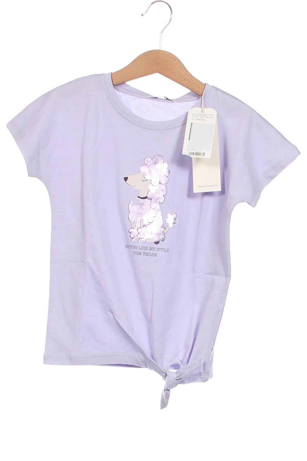 Kinder Shirt Tom Tailor, Größe 3-4y/ 104-110 cm, Farbe Lila, Preis 8,48 €
