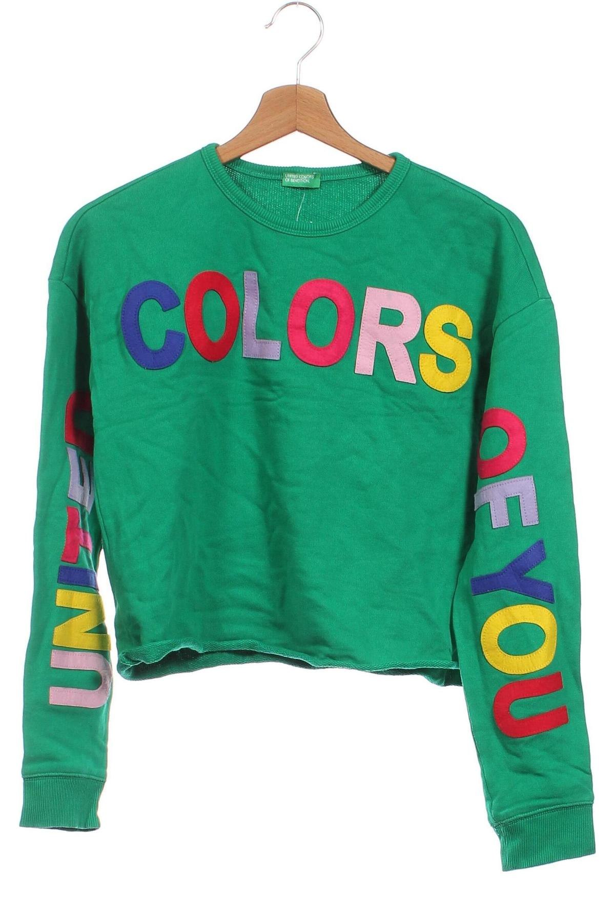 Dziecięca bluzka United Colors Of Benetton, Rozmiar 14-15y/ 168-170 cm, Kolor Zielony, Cena 60,77 zł