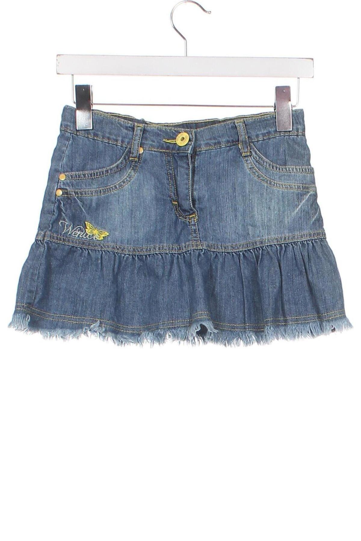 Παιδική φούστα, Μέγεθος 7-8y/ 128-134 εκ., Χρώμα Μπλέ, Τιμή 6,35 €