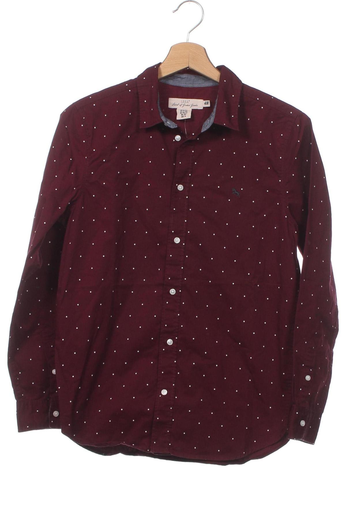 Παιδικό πουκάμισο H&M L.O.G.G., Μέγεθος 13-14y/ 164-168 εκ., Χρώμα Κόκκινο, Τιμή 8,02 €
