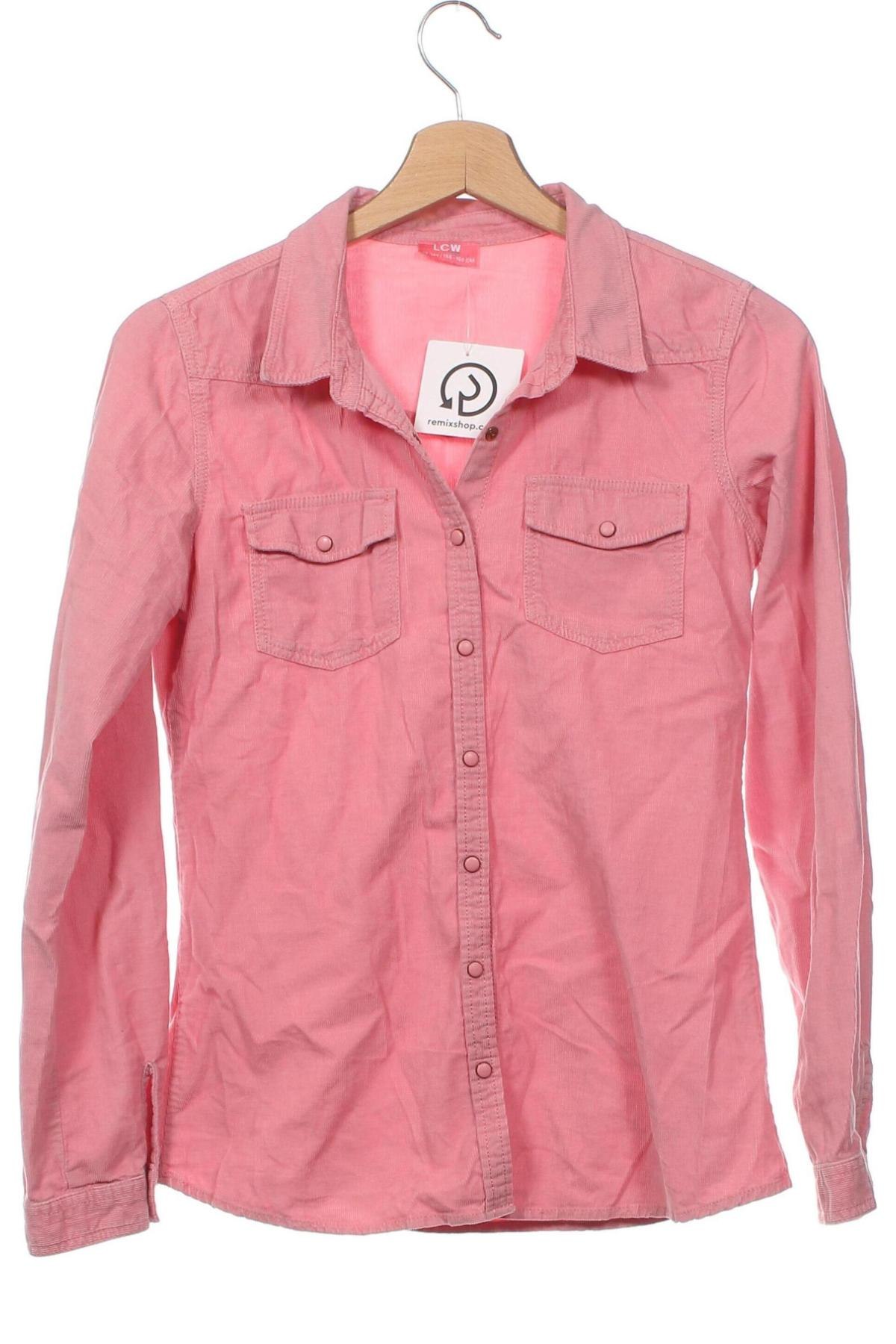 Детска риза LCW, Размер 12-13y/ 158-164 см, Цвят Розов, Цена 11,00 лв.