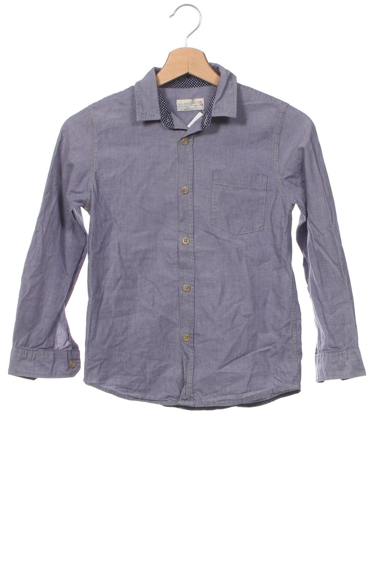 Παιδικό πουκάμισο Zara, Μέγεθος 7-8y/ 128-134 εκ., Χρώμα Μπλέ, Τιμή 6,22 €
