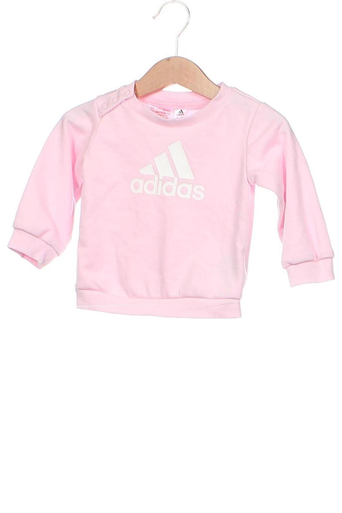 Детска спортна блуза Adidas, Размер 3-6m/ 62-68 см, Цвят Розов, Цена 44,00 лв.