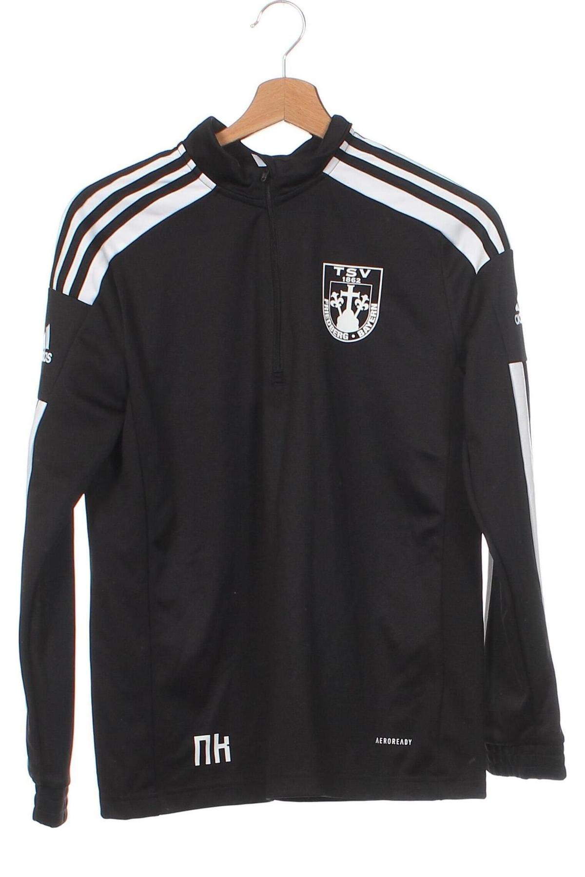 Παιδική μπλούζα αθλητική Adidas, Μέγεθος 12-13y/ 158-164 εκ., Χρώμα Μαύρο, Τιμή 32,65 €