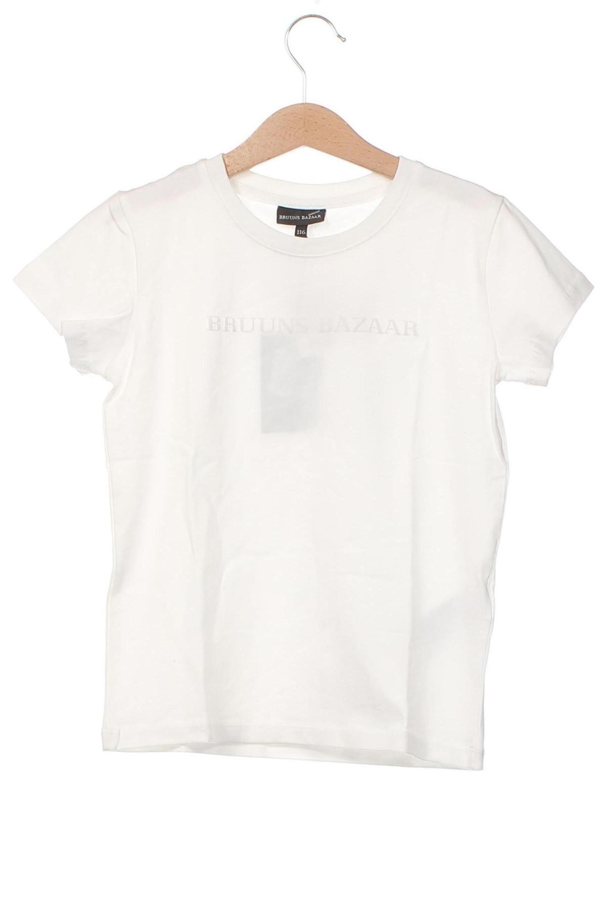 Dziecięcy T-shirt Bruuns Bazaar, Rozmiar 5-6y/ 116-122 cm, Kolor Biały, Cena 98,97 zł