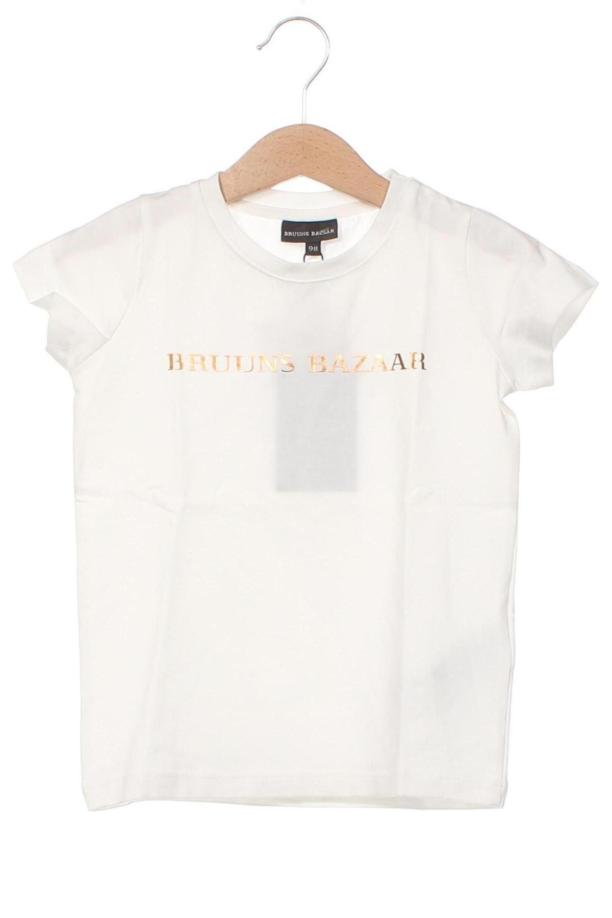 Kinder T-Shirt Bruuns Bazaar, Größe 2-3y/ 98-104 cm, Farbe Weiß, Preis 12,36 €