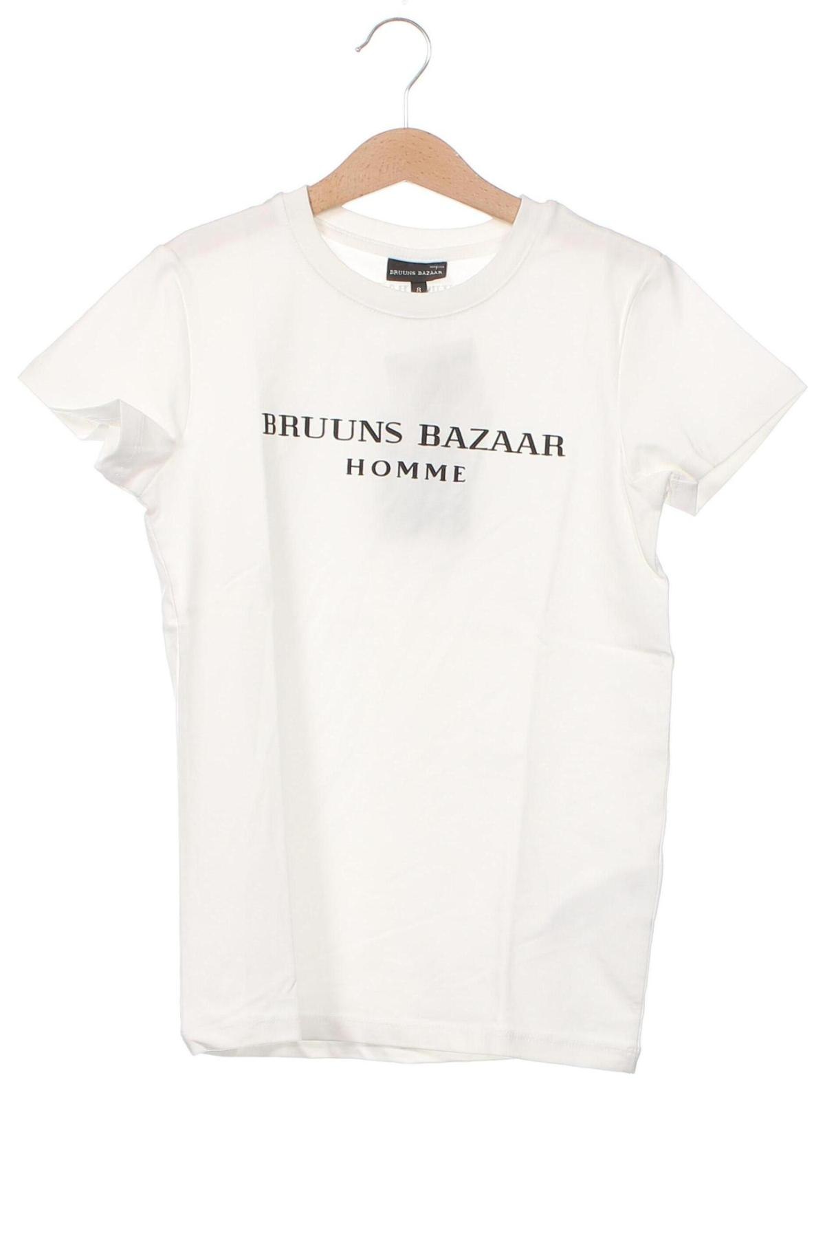 Kinder T-Shirt Bruuns Bazaar, Größe 7-8y/ 128-134 cm, Farbe Weiß, Preis € 11,63