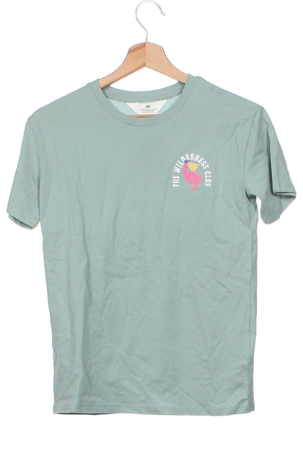Kinder T-Shirt H&M, Größe 8-9y/ 134-140 cm, Farbe Grün, Preis 6,14 €