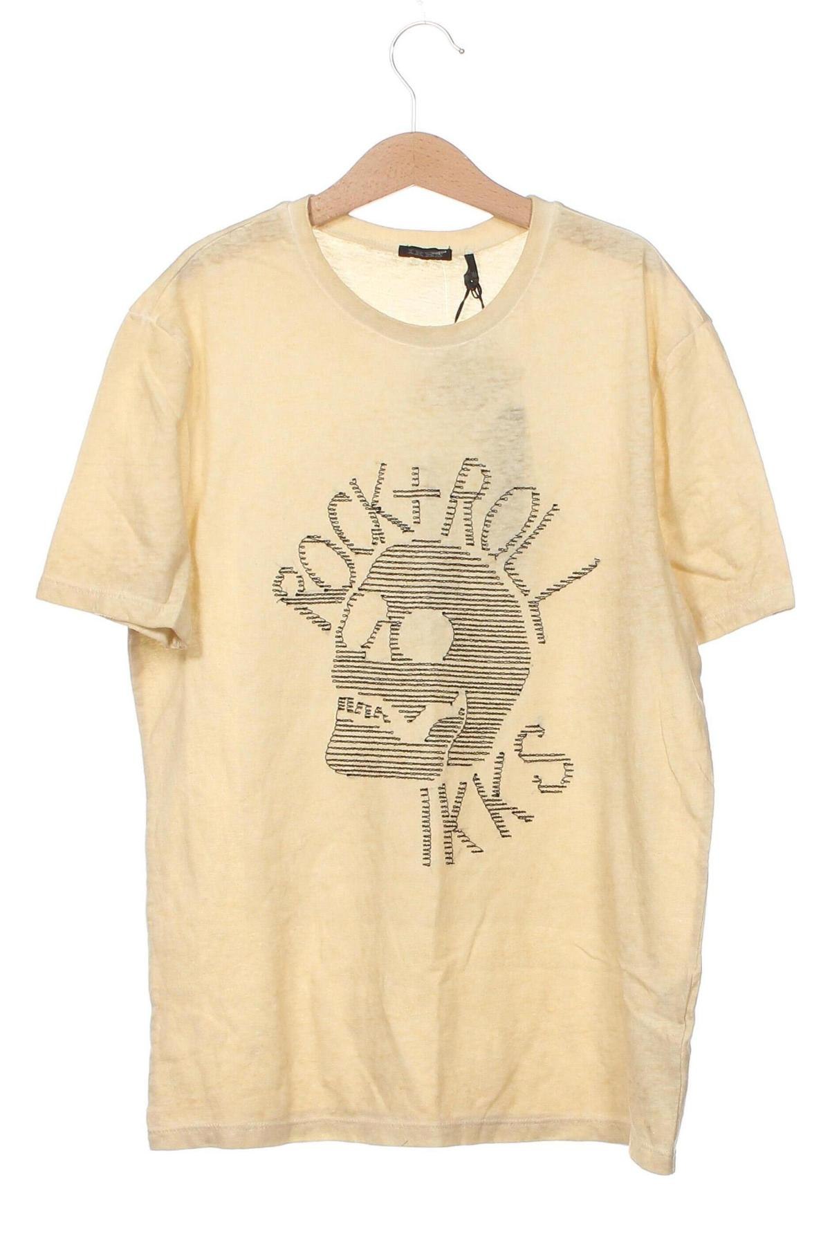 Tricou pentru copii IKKS, Mărime 13-14y/ 164-168 cm, Culoare Galben, Preț 83,84 Lei