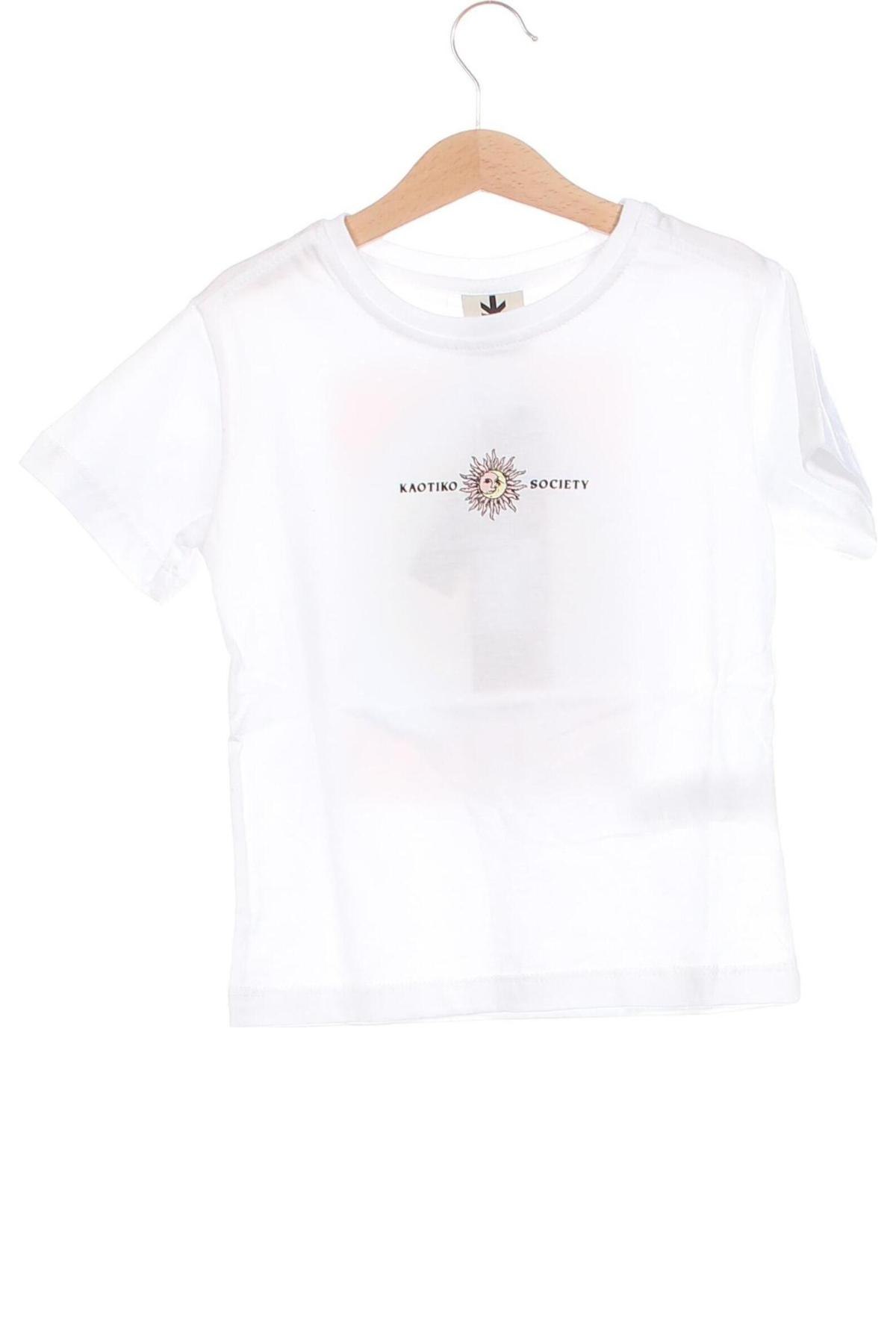 Tricou pentru copii Kaotiko, Mărime 4-5y/ 110-116 cm, Culoare Alb, Preț 81,58 Lei