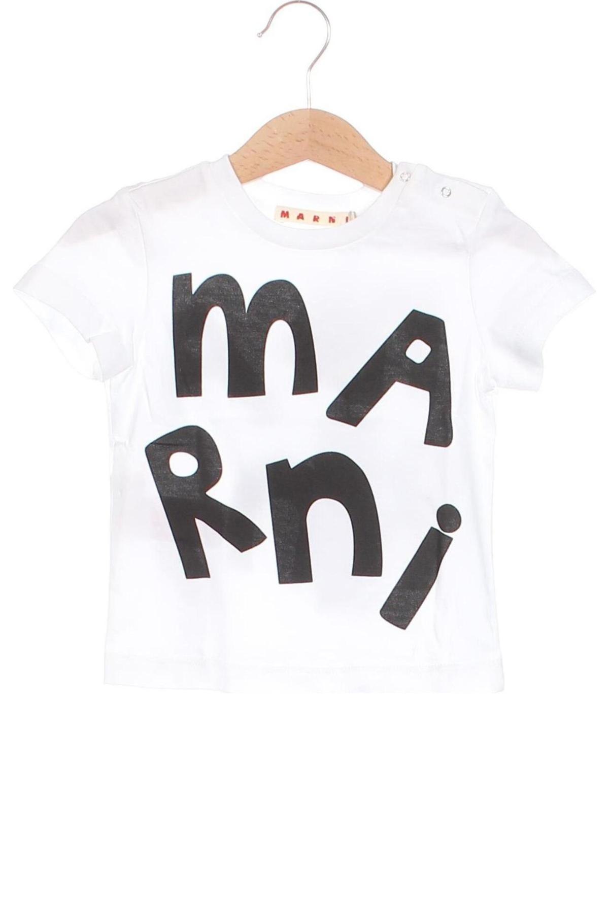 Kinder T-Shirt Marni, Größe 9-12m/ 74-80 cm, Farbe Weiß, Preis 97,42 €