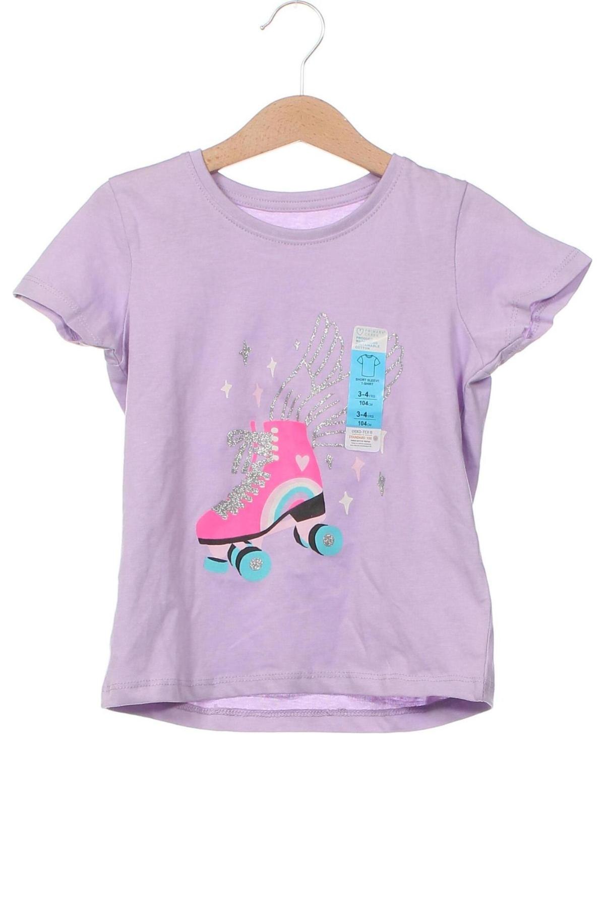 Dětské tričko  Primark, Velikost 2-3y/ 98-104 cm, Barva Fialová, Cena  203,00 Kč