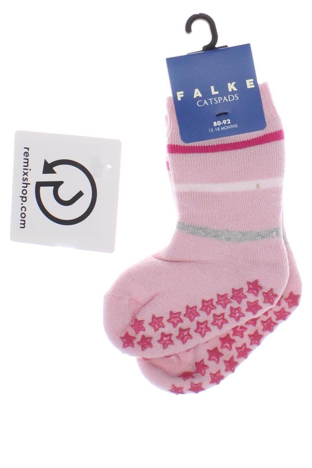 Детски чорапи Falke, Размер 12-18m/ 80-86 см, Цвят Розов, Цена 19,00 лв.