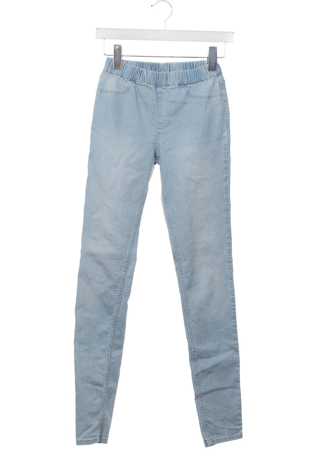 Dziecięce jeansy H&M, Rozmiar 13-14y/ 164-168 cm, Kolor Niebieski, Cena 22,17 zł