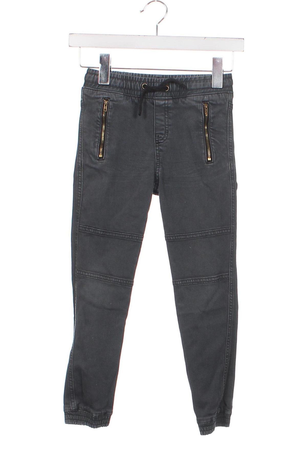 Dziecięce jeansy H&M, Rozmiar 6-7y/ 122-128 cm, Kolor Szary, Cena 41,93 zł