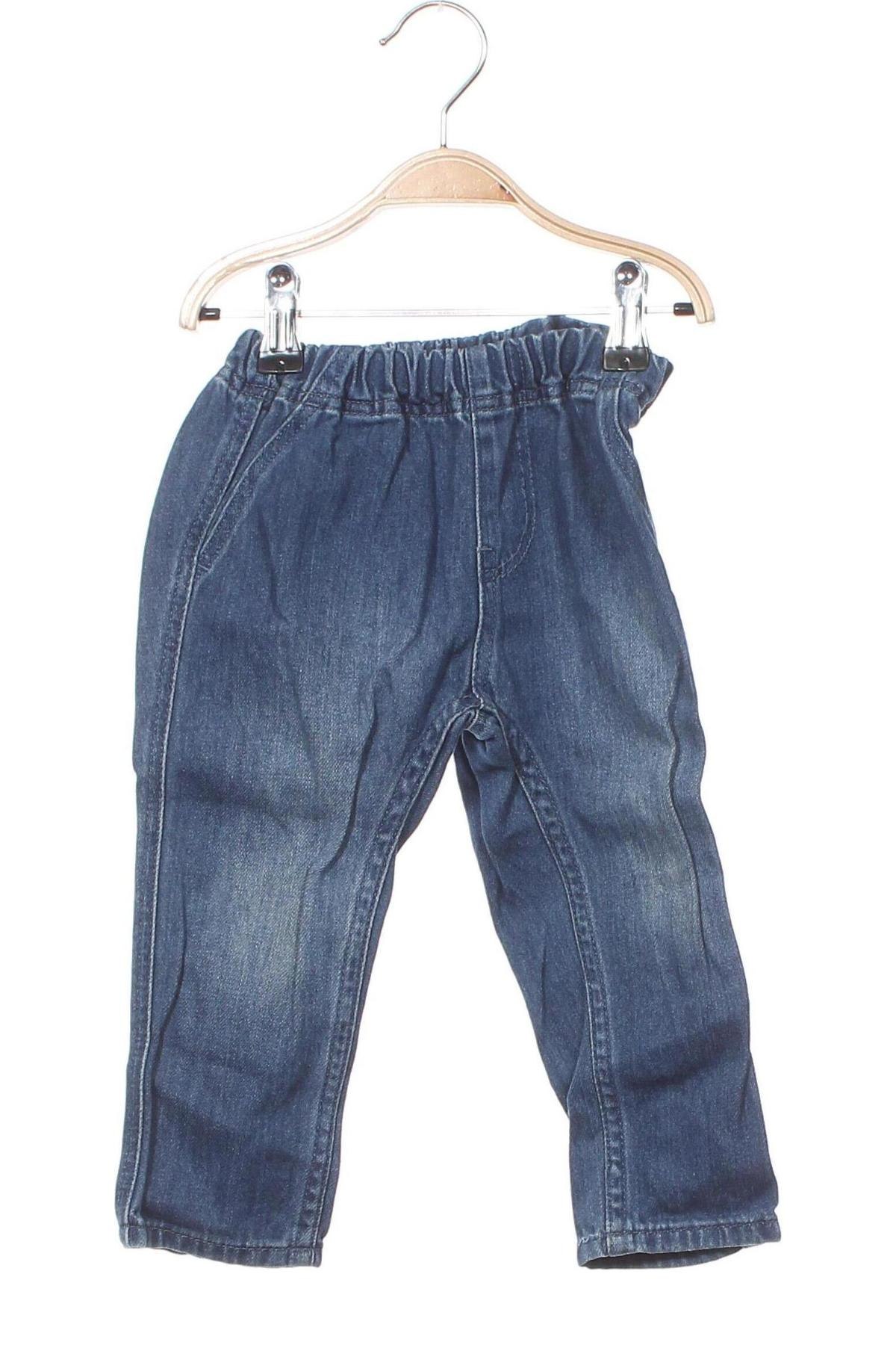 Dziecięce jeansy H&M, Rozmiar 12-18m/ 80-86 cm, Kolor Niebieski, Cena 37,68 zł