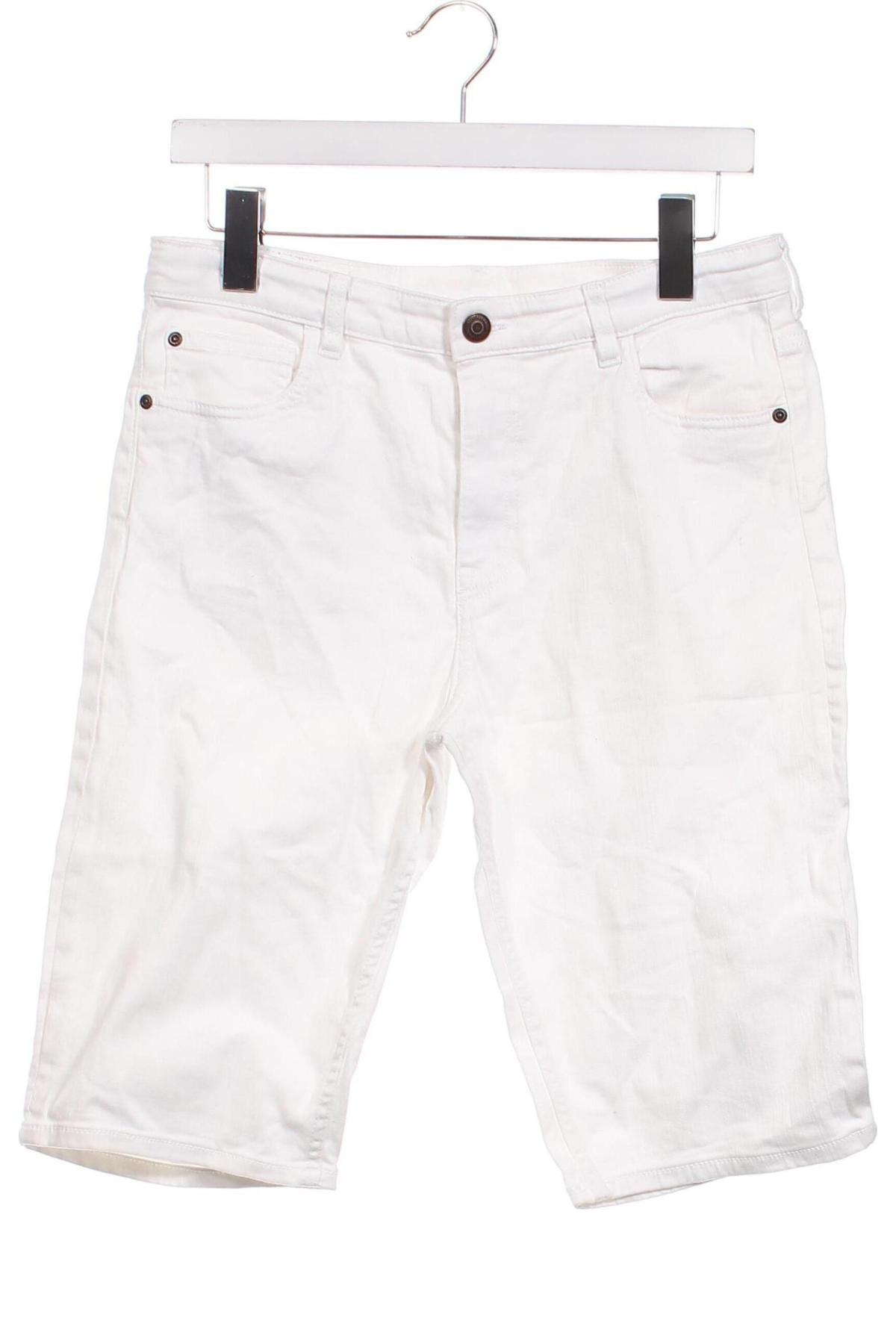Παιδικό κοντό παντελόνι H&M, Μέγεθος 15-18y/ 170-176 εκ., Χρώμα Λευκό, Τιμή 5,80 €
