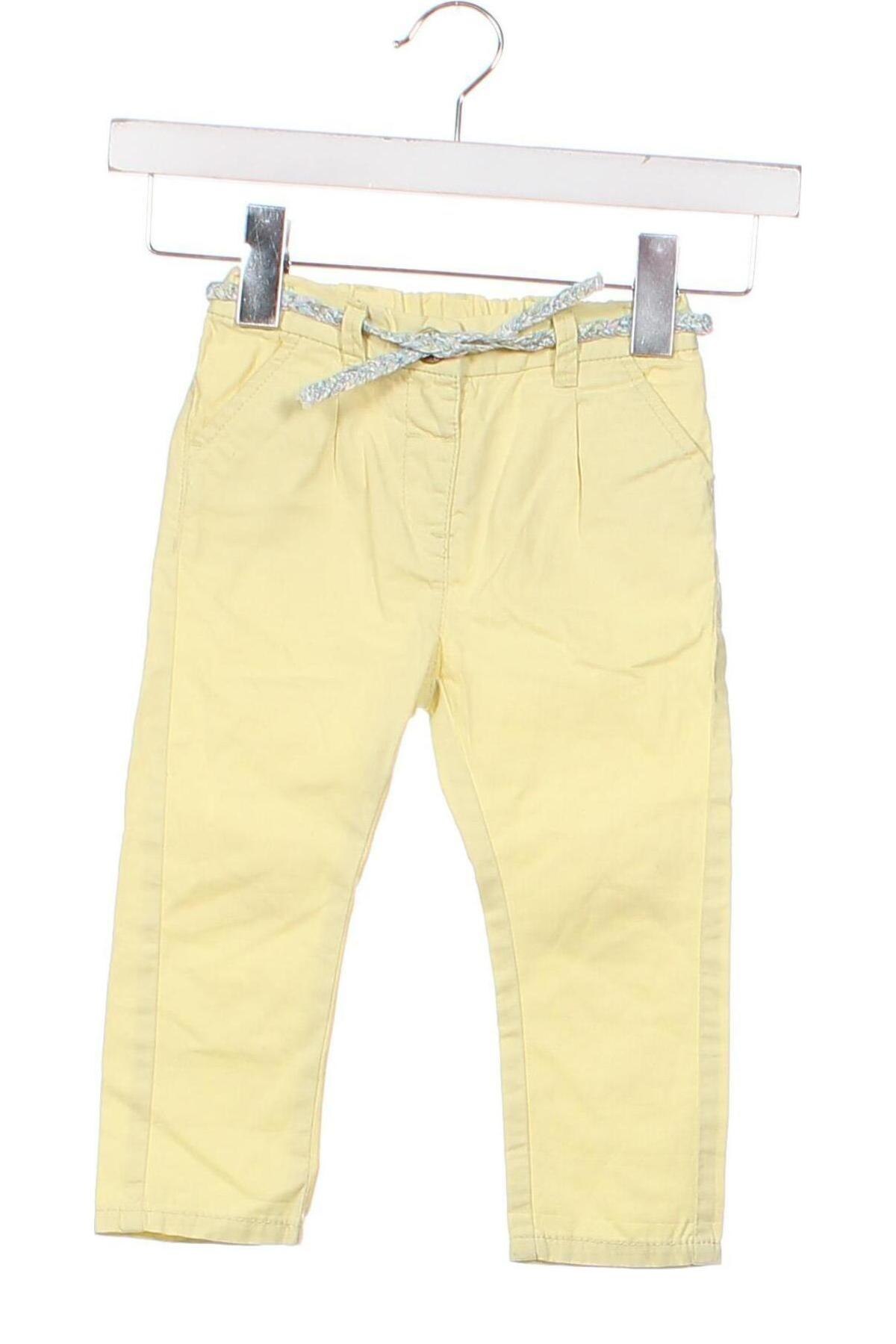 Pantaloni pentru copii Next, Mărime 18-24m/ 86-98 cm, Culoare Galben, Preț 27,74 Lei