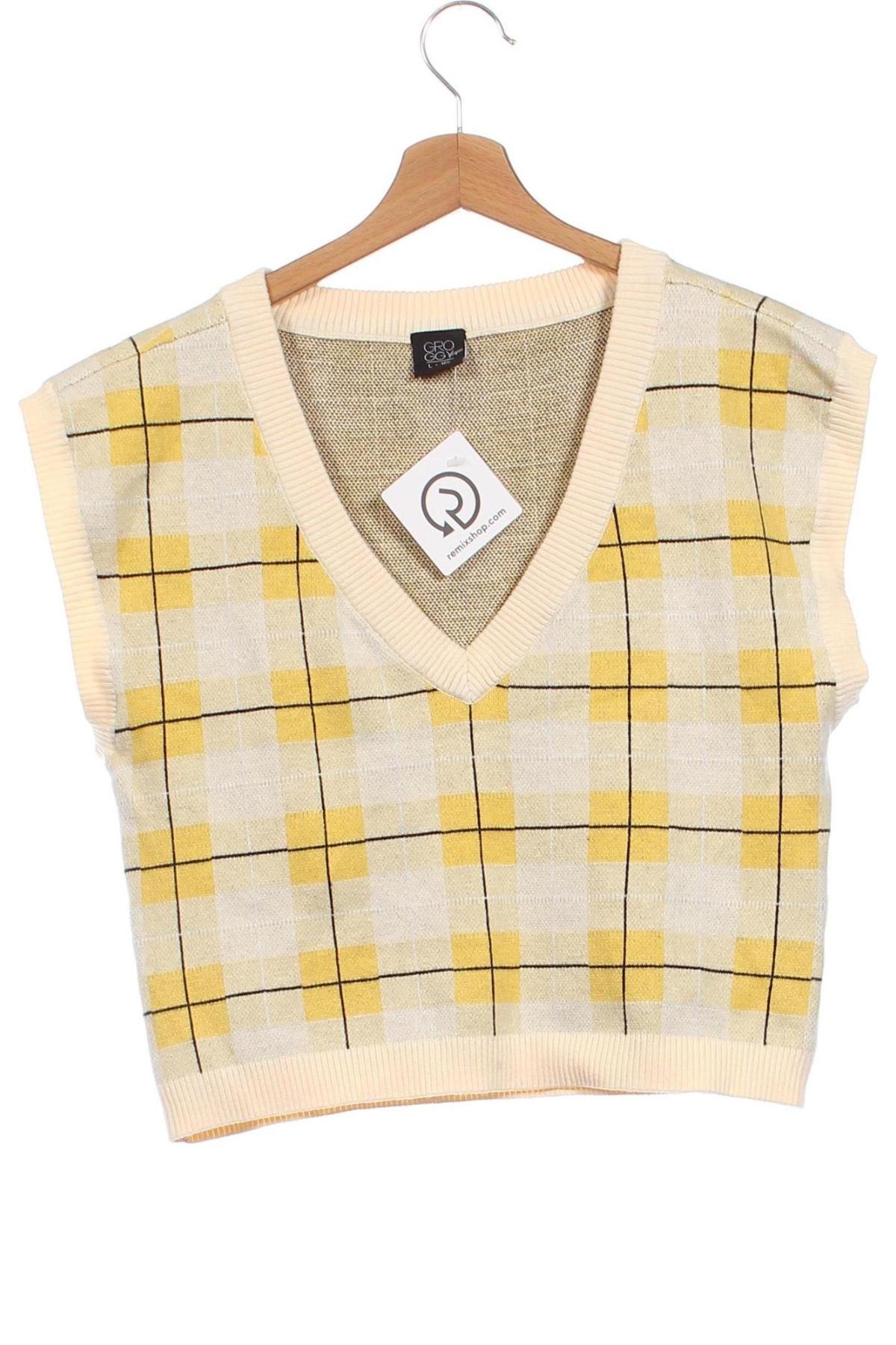 Детски пуловер Groggy, Размер 15-18y/ 170-176 см, Цвят Жълт, Цена 6,12 лв.