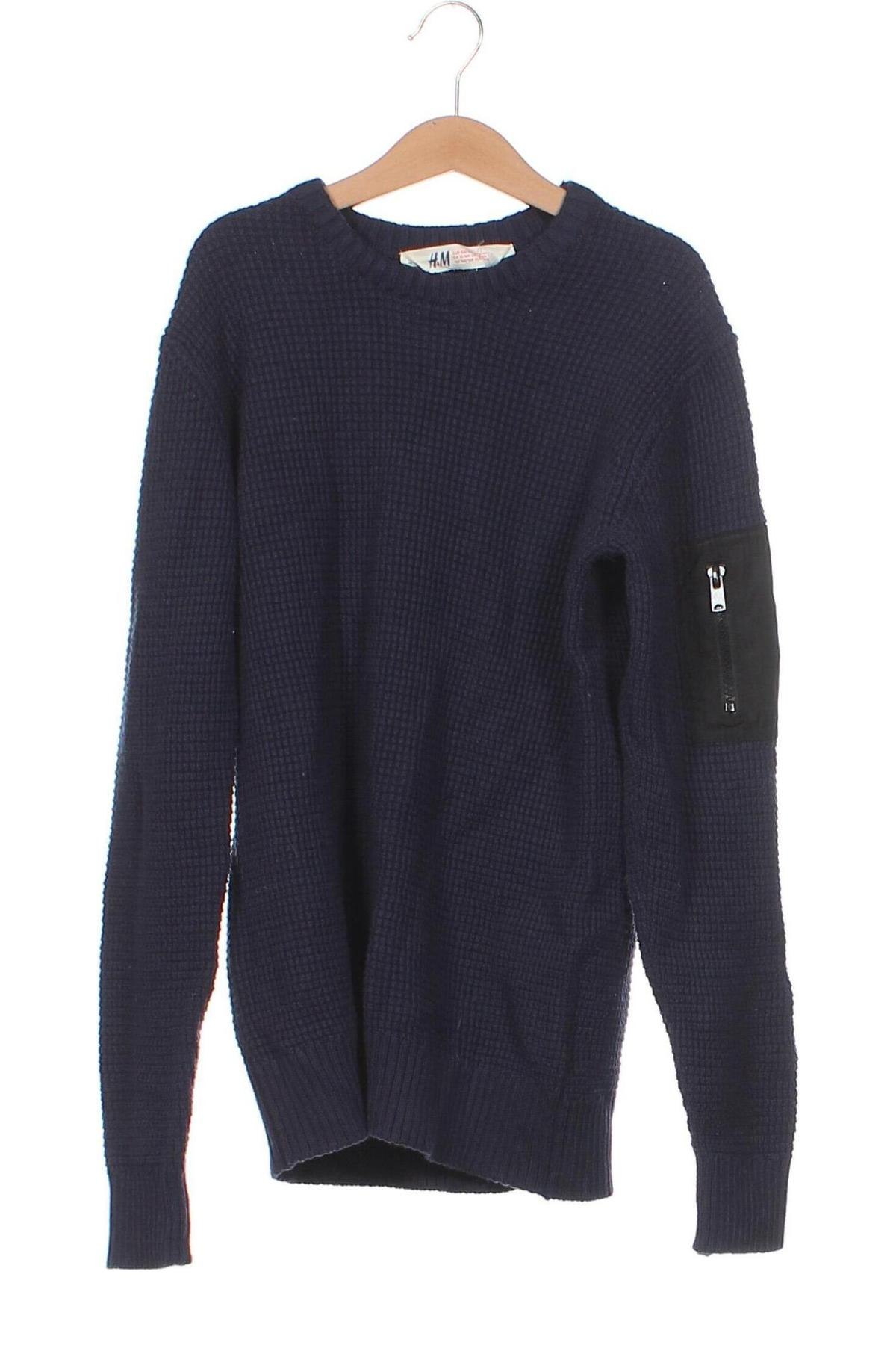 Детски пуловер H&M, Размер 12-13y/ 158-164 см, Цвят Син, Цена 10,20 лв.