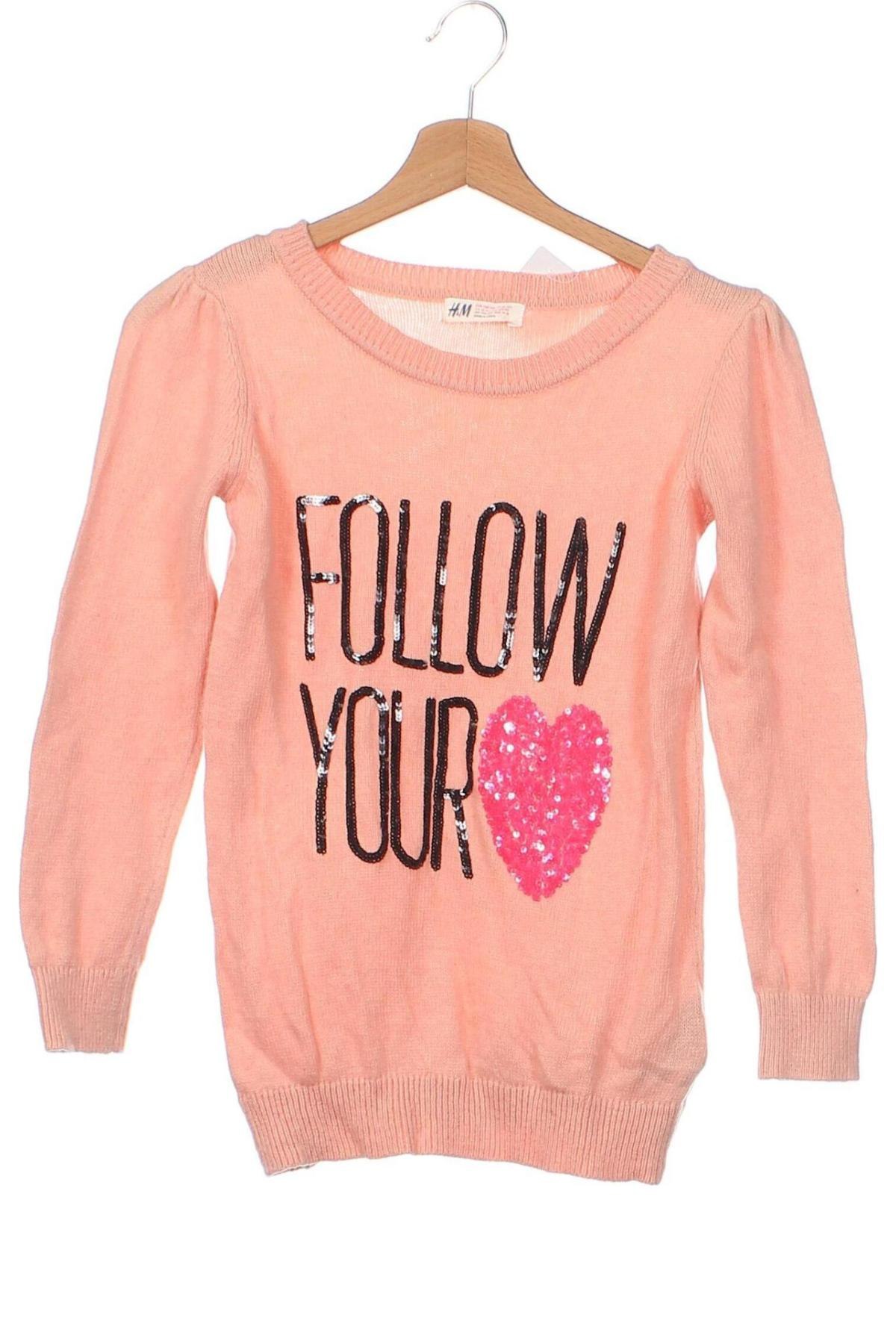 Dziecięcy sweter H&M, Rozmiar 12-13y/ 158-164 cm, Kolor Różowy, Cena 33,72 zł