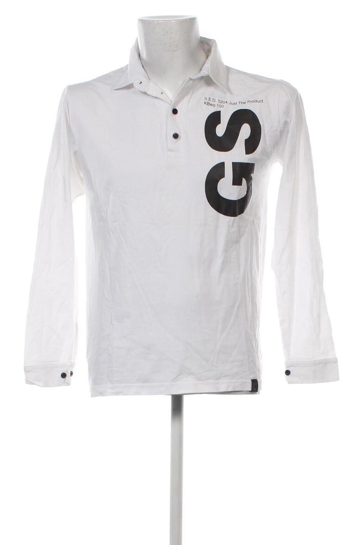 Herren Shirt G-Star Raw, Größe S, Farbe Weiß, Preis 37,36 €
